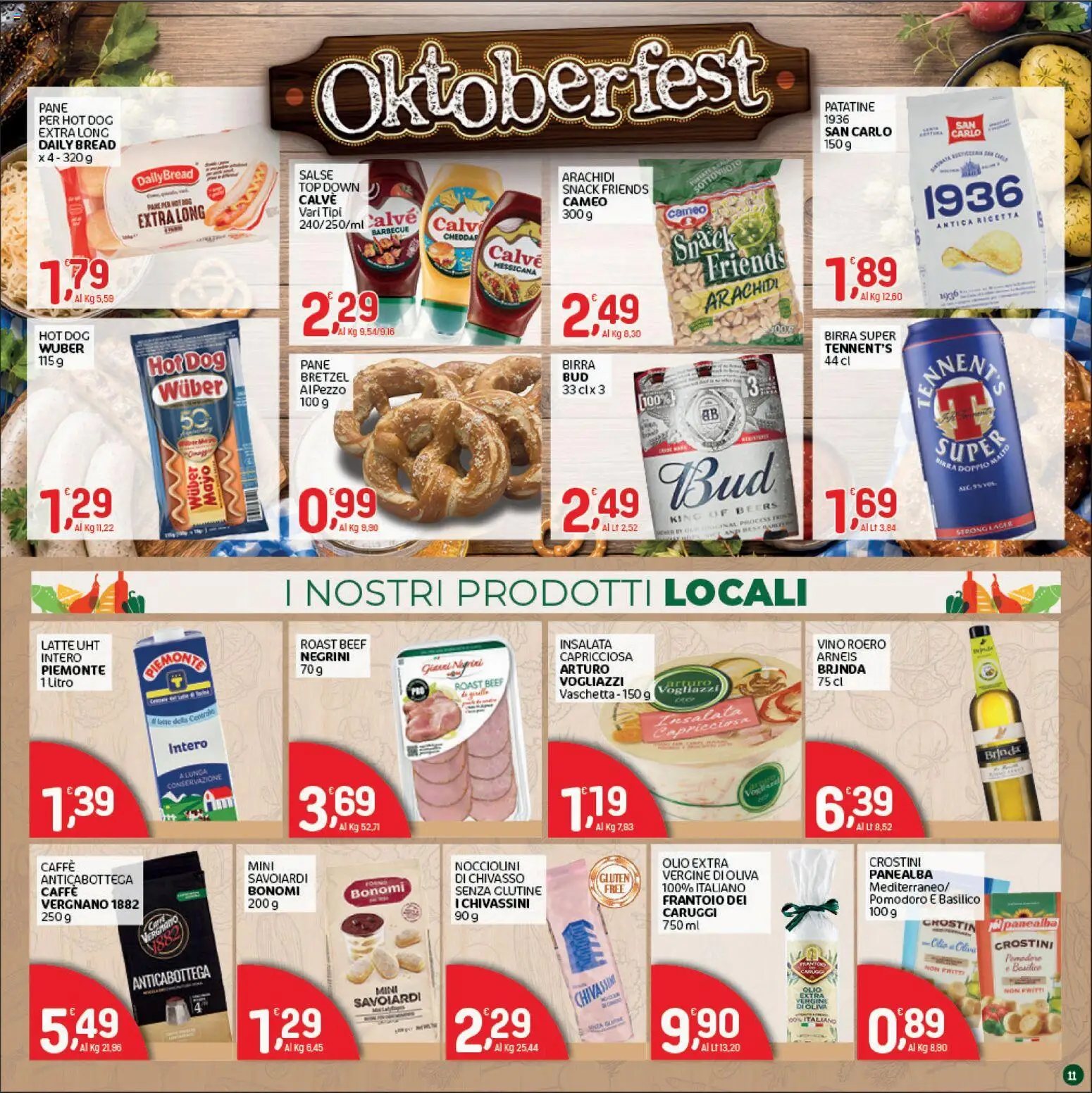 Volantino CRAI del 01/10/2026 | Pagina: 11 | Prodotti: Cheddar, Olio, Top, Arachidi