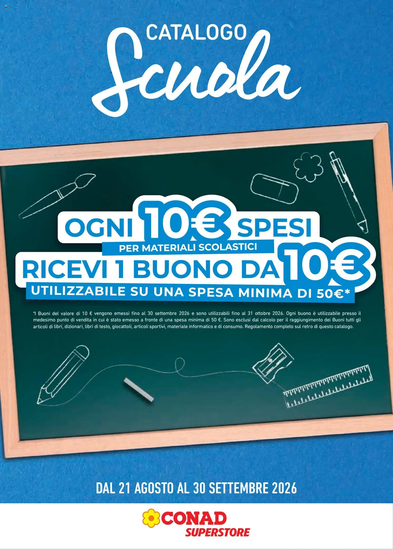 Volantino Conad del 21/08/2026 | Pagina: 1 | Prodotti: Libri