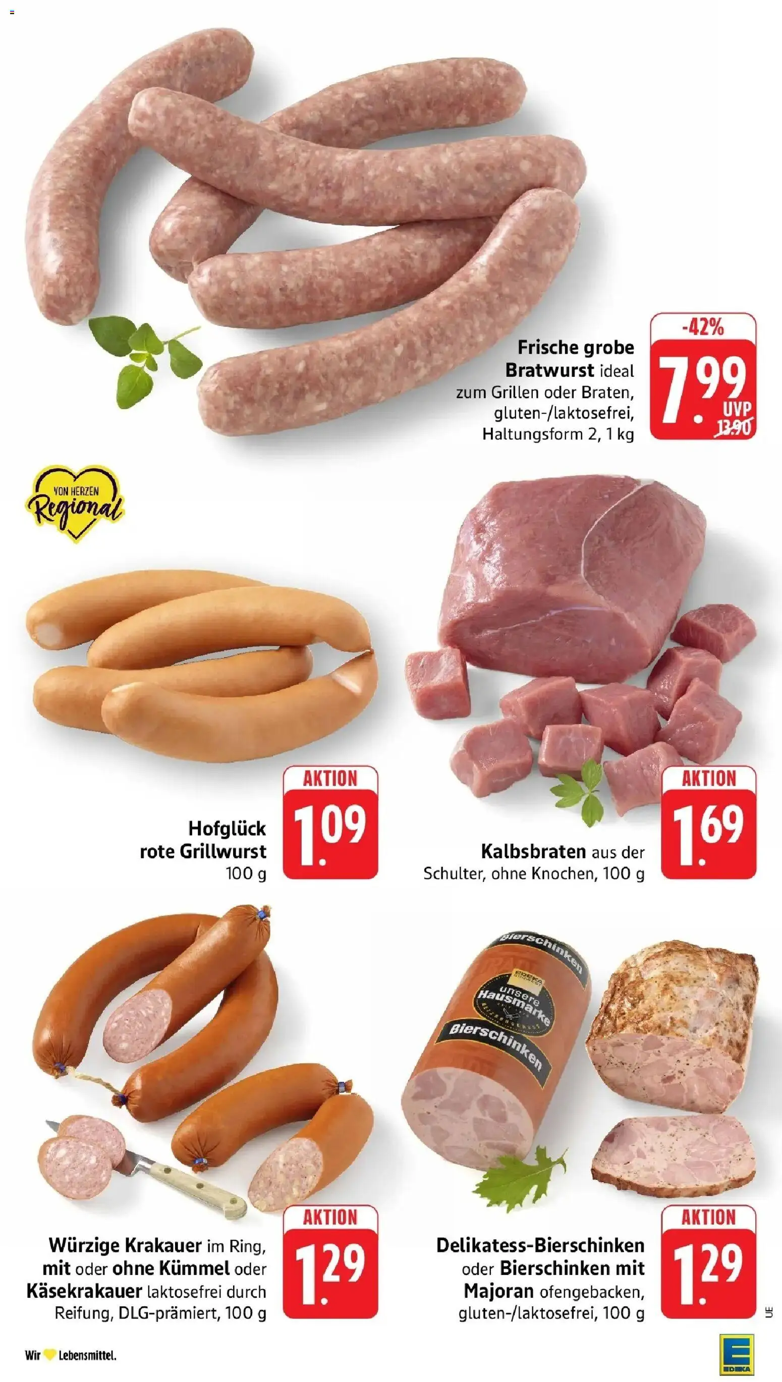Edeka Prospekt Heilbronn-Sontheim (ab 24.08.2026) » Angebote Online | Seite: 6 | Produkte: Bratwurst