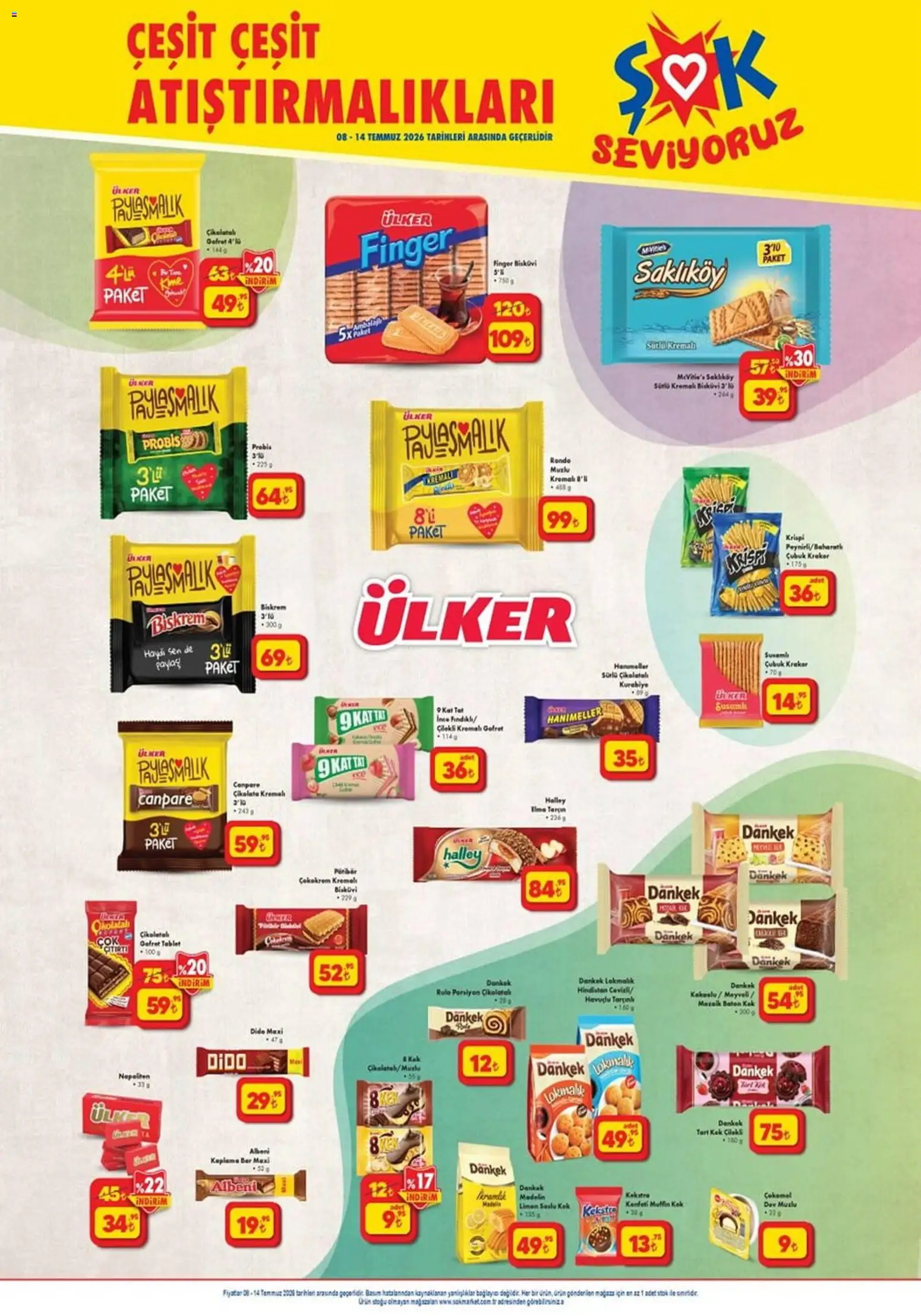 Şok Market Katalog - 08 Temmuz 2026 tarihinden itibaren geçerlidir | Sayfa: 6 | Ürünler: Gofret, Çikolata, Rende, Tablet