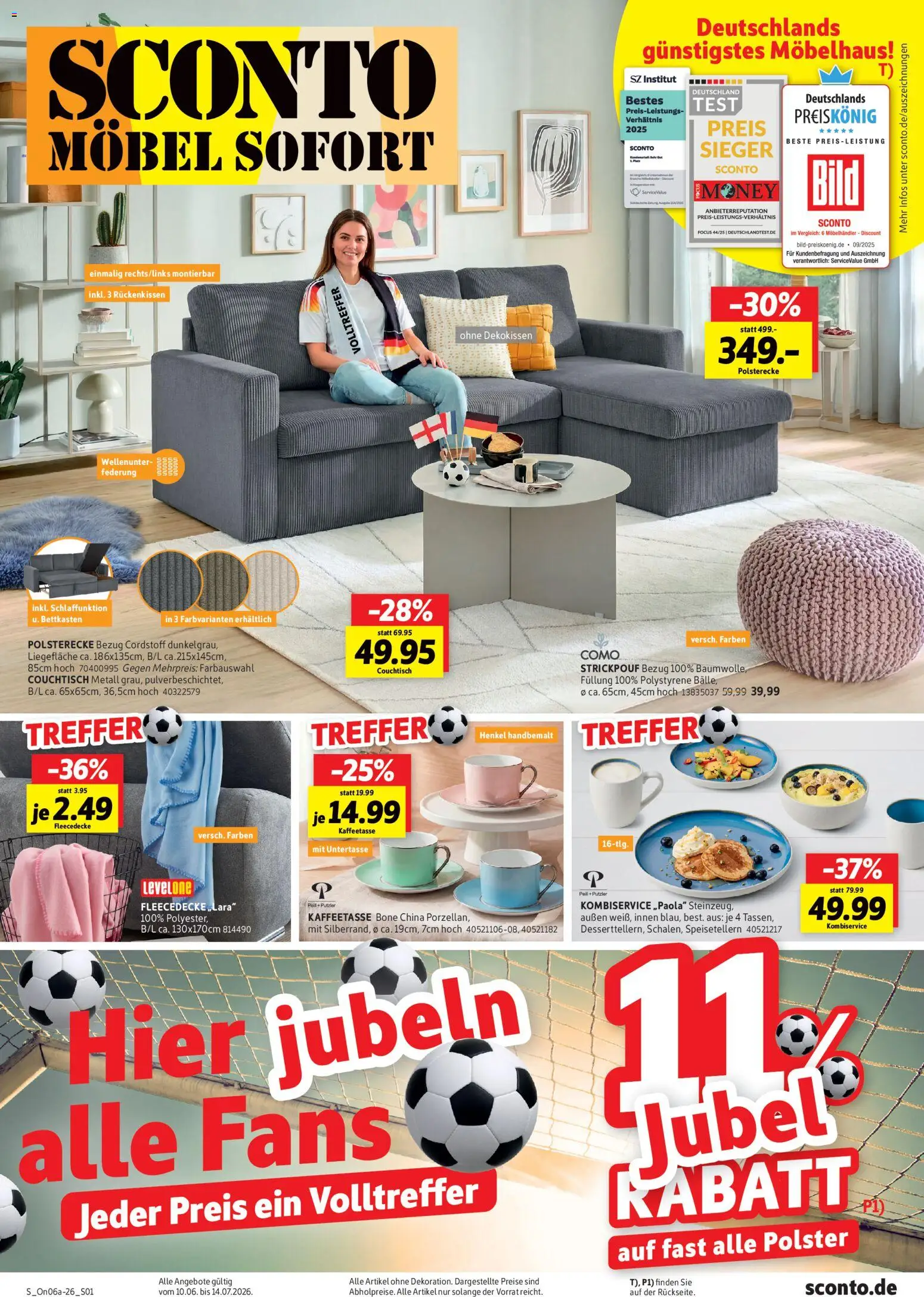 Sconto Prospekt – gültig ab 10.06.2026 | Seite: 1 | Produkte: Geschirrspüler, Einbauküche, Küchenzeile, Toplader