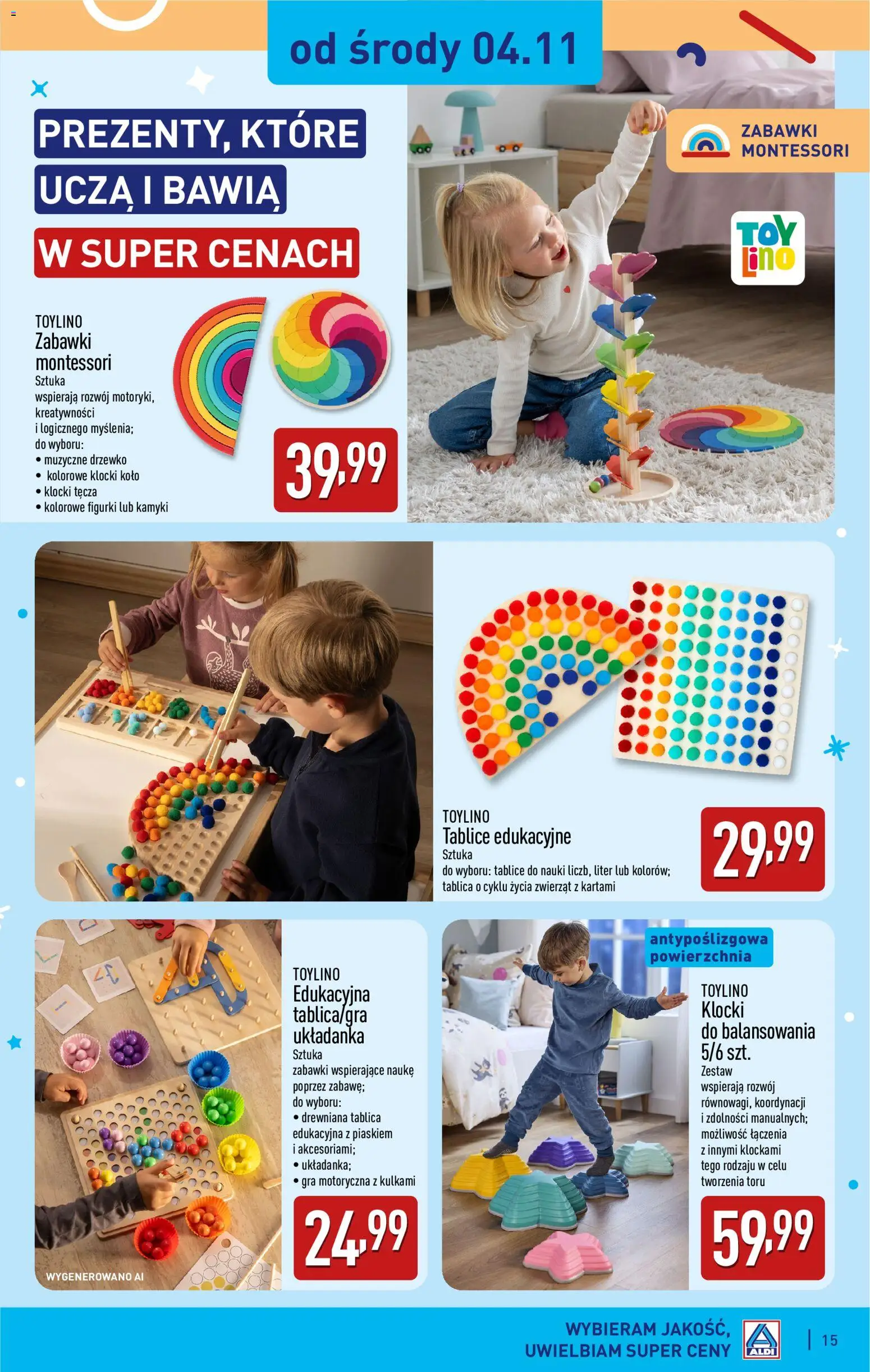 Aldi gazetka - Zabawki dla każdego od 31.10.2026 | Strona: 15 | Produkty: Zabawki, Gra, Figurki