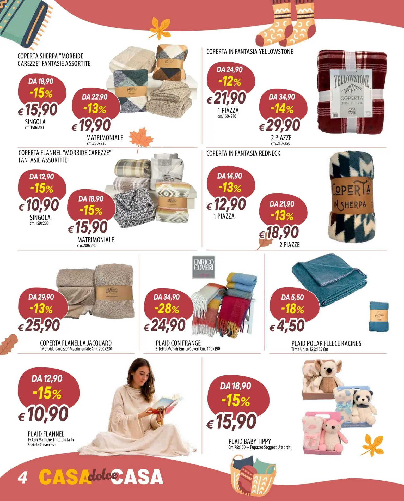 Volantino Galassia del 19/10/2026 | Pagina: 4 | Prodotti: Plaid, TV, Coperta, Scatola