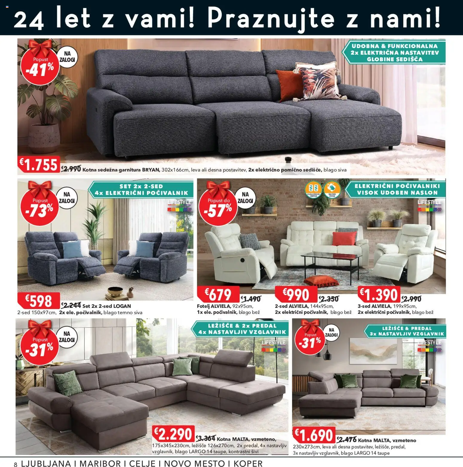 Novi Harvey Norman katalog ponudbe – veljaven od 16.09.2026 | Stran: 8 | Izdelki: Vzglavnik, Ležišče, Sedezna garnitura, Fotelj