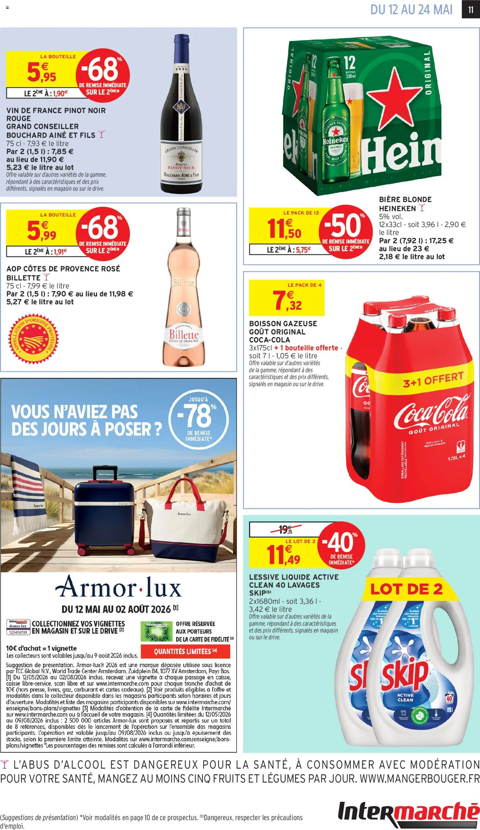{H1} | Page: 11 | Produits: Bière blonde, Détergent, Bière, Heineken