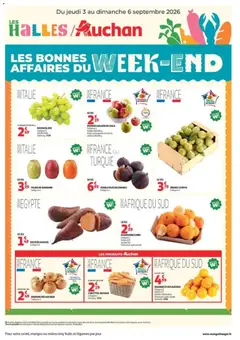Auchan - Prévisualisation de Auchan les bons plans du week-end dans votre hyper valide à partir de 03/09/2026