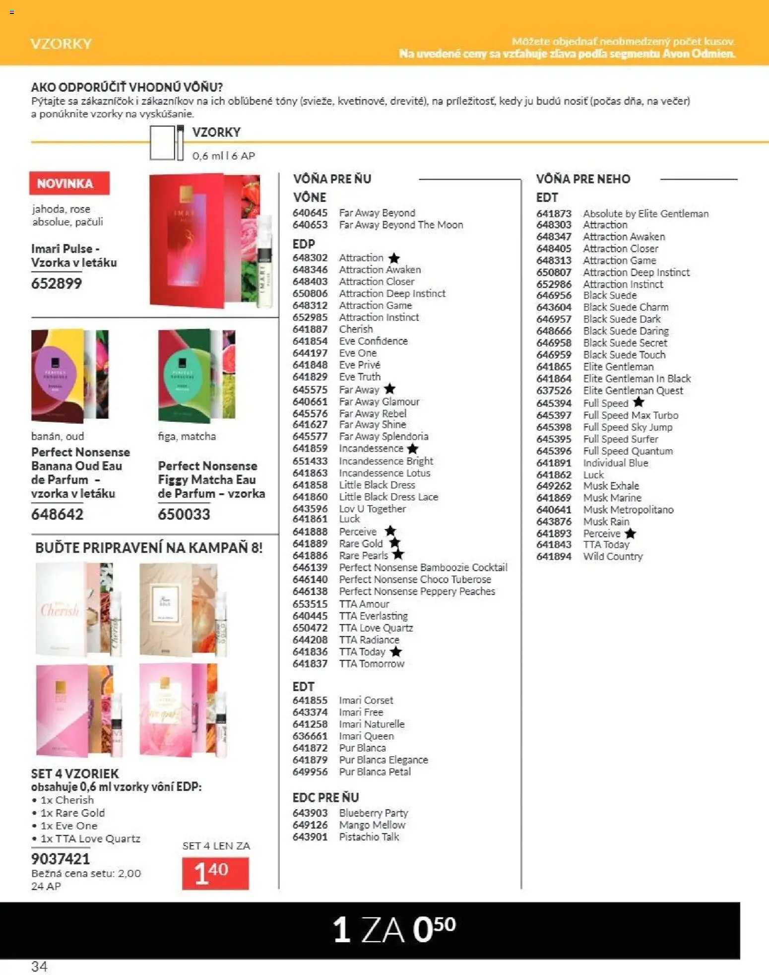 Nové Avon akcie – leták je platný od 01.07.2026 | Strana: 34 | Produkty: Mango