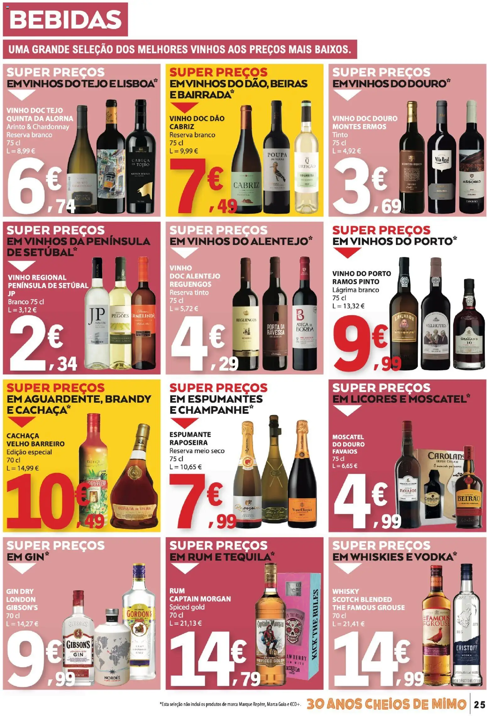 E.Leclerc folheto │ válido de 27/08/2026 | Página: 25 | Produtos: Brandy, Bebidas, Cachaça, Vinho