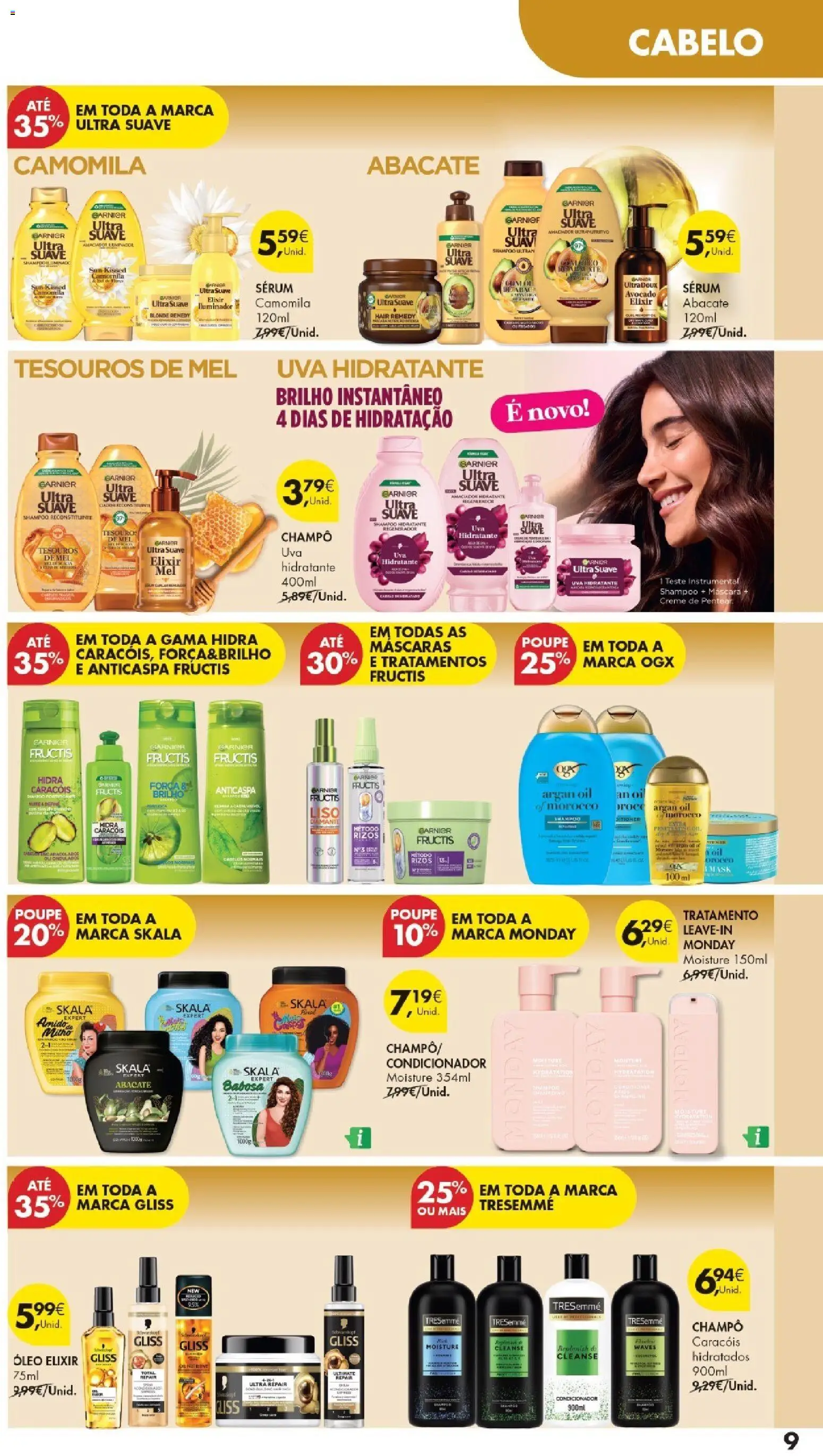 Pingo Doce folheto Especial DPH │ válido de 16.06.2026 | Página: 9 | Produtos: Iluminador, Condicionador, Óleo, Mel