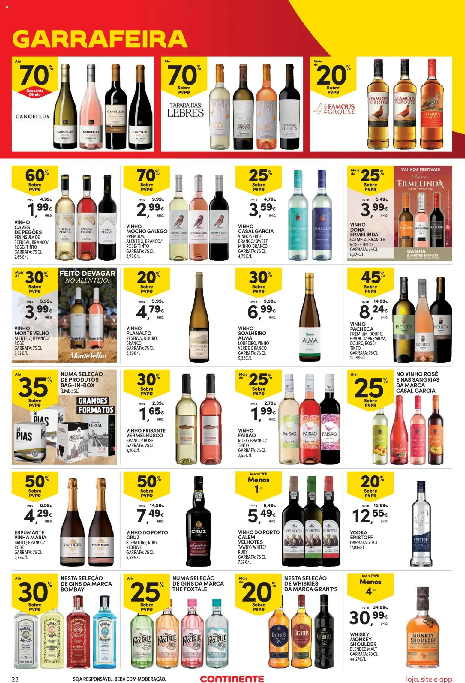Continente Semanal Continente Bom Dia │ válido de 07/07/2026 | Página: 25 | Produtos: Espumante, Vinho, Gin, Vodka