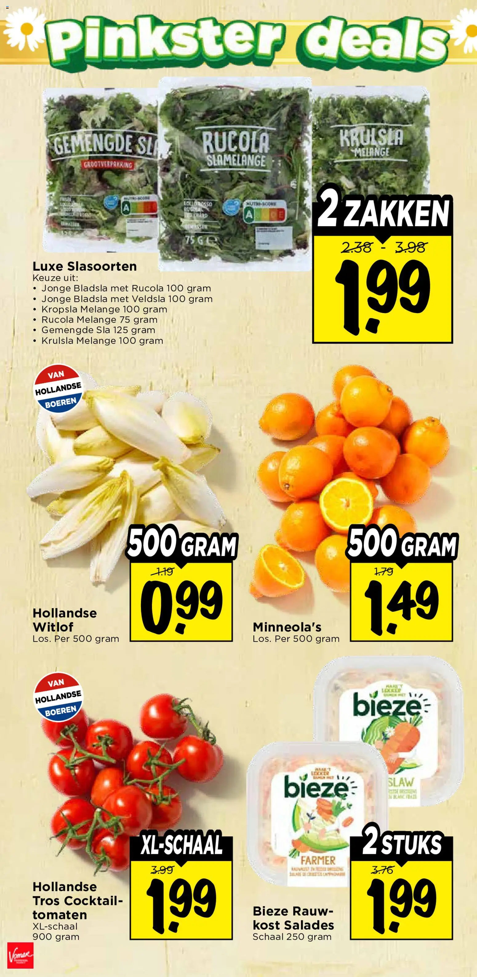 {H1} | Pagina: 8 | Producten: Sla, Tomaten, Schaal, Salades