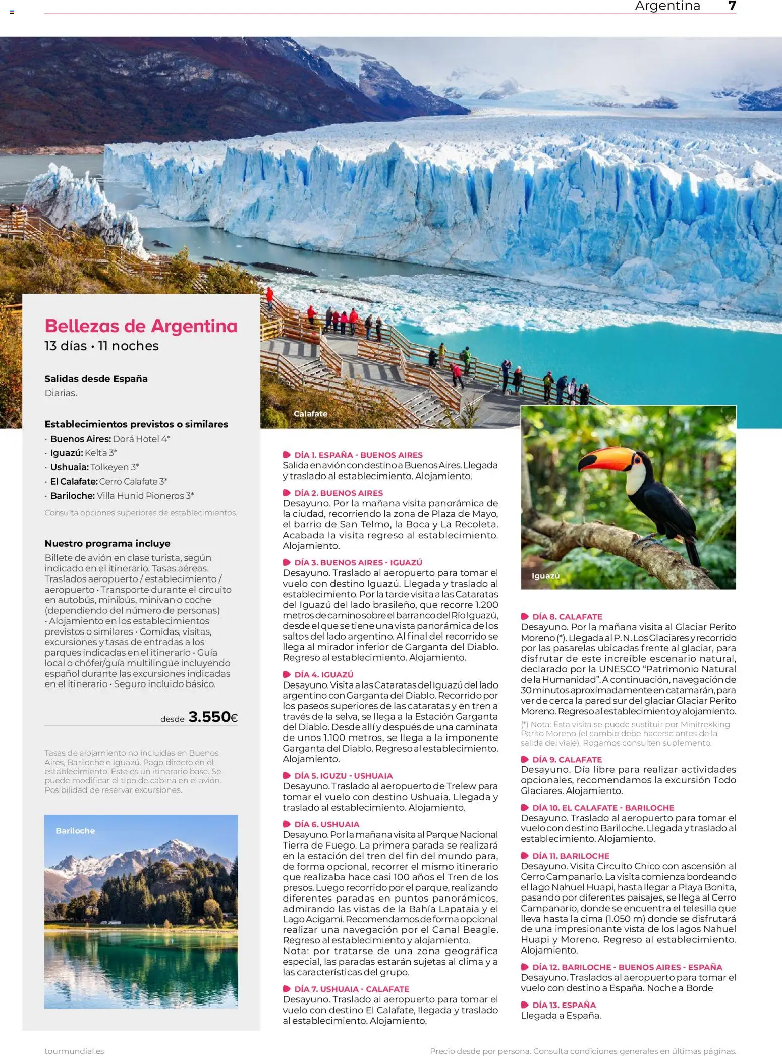 Viajes El Corte Inglés Argentina y Brasil │ válido desde el 01/06/2026 | Página: 7 | Productos: Navegación, Tierra
