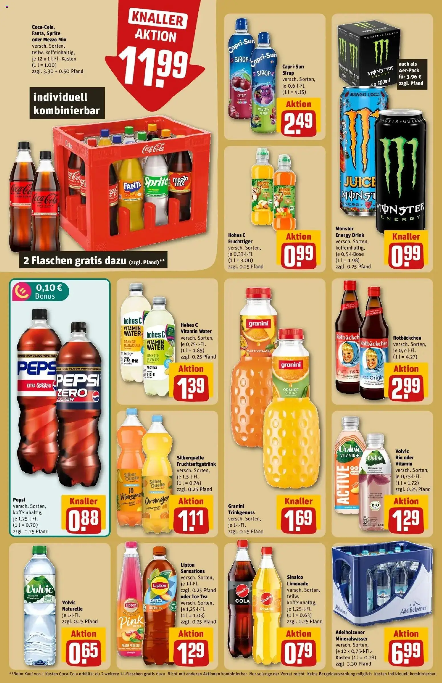 Rewe Prospekt Ettlingen – gültig ab 27.07.2026 | Seite: 18 | Produkte: Coca cola, Fanta, Adelholzener, Mineralwasser
