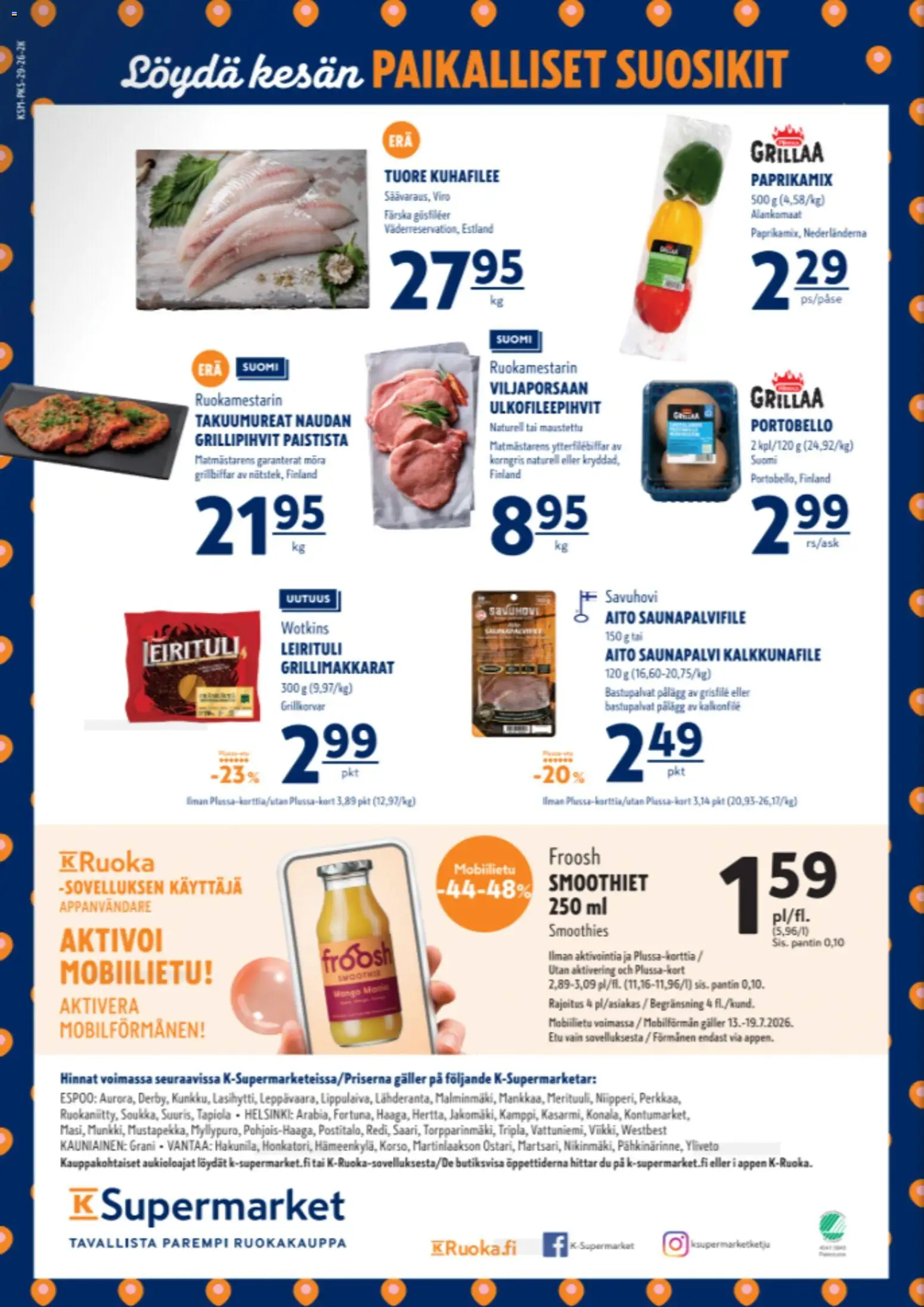 K-Supermarket tarjoukset – voimassa 16/07/2026 alkaen | Sivu: 4 | Tuotteet: Smoothie
