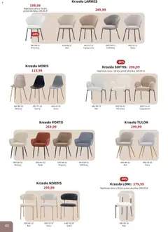 Pogląd oferty "Bodzio Katalog" - ważna od 01.04.2026 | Strona: 40 | Produkty: Cappuccino, Krzesło