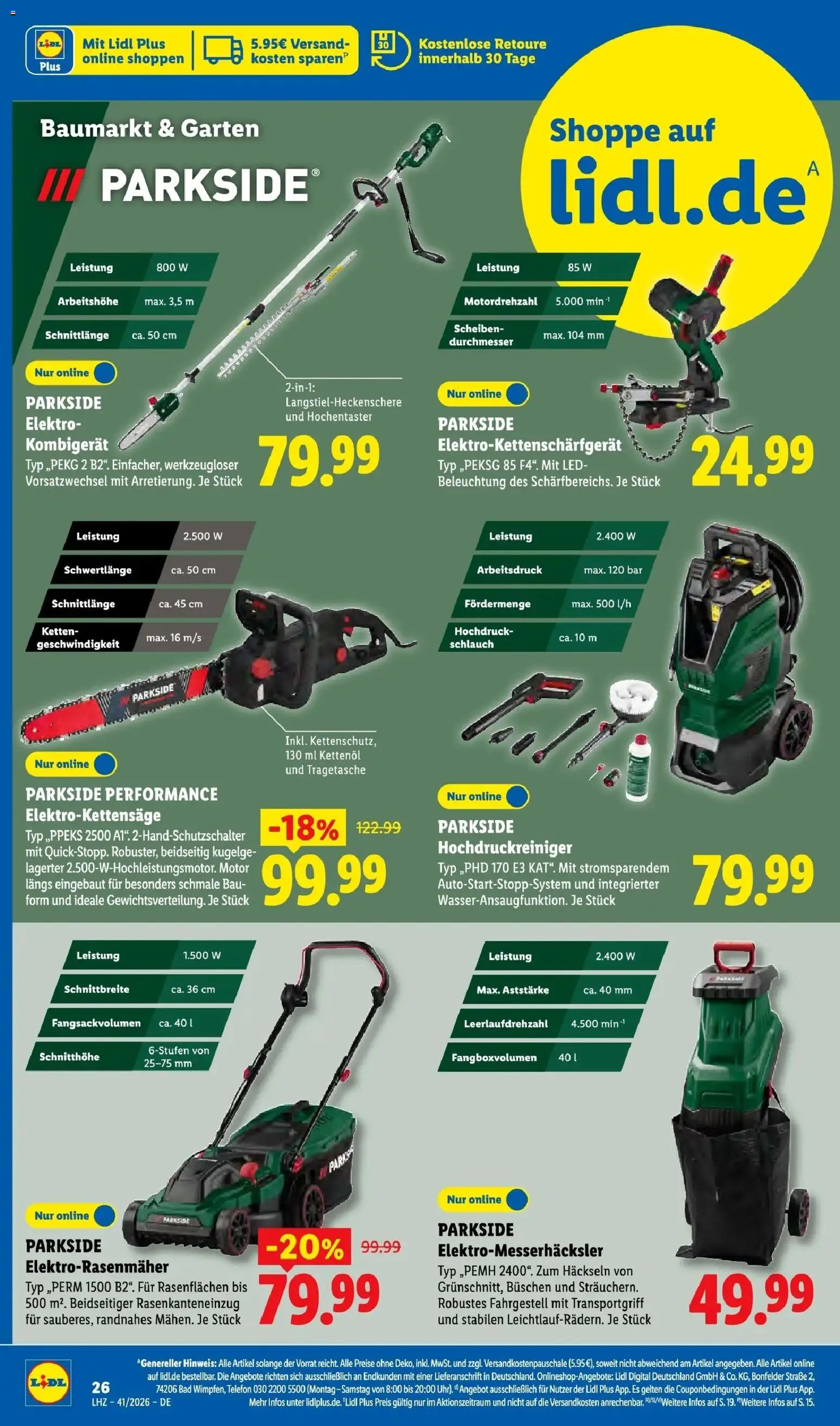 Lidl Prospekt Weikersheim (ab 05.10.2026) zum Blättern » Angebote | Seite: 44 | Produkte: Bad, Hochdruckreiniger, Telefon