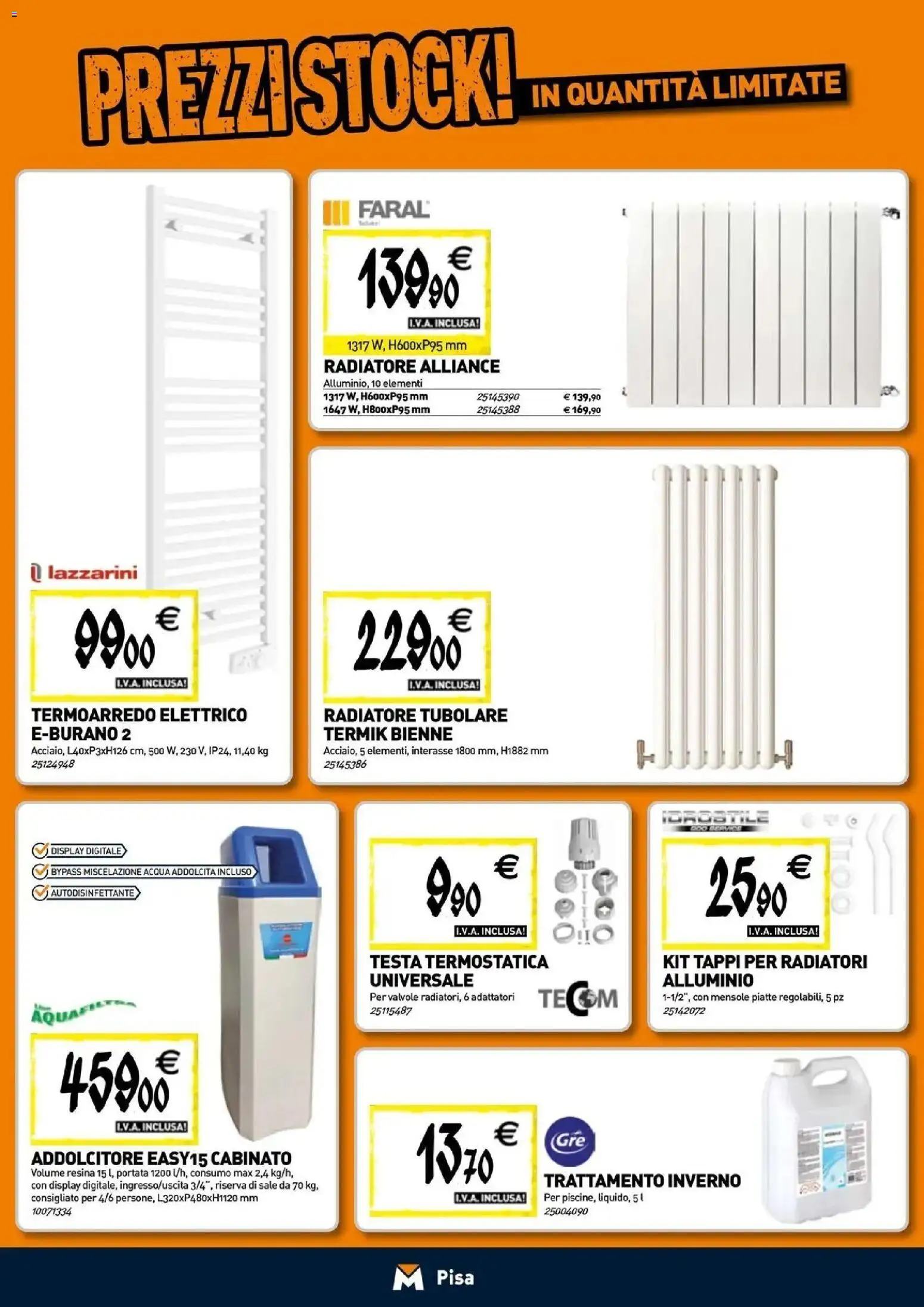Nuovo TECNOMAT catalogo Pisa dal 24/09/2026 > offerte anteprima 🛍️ | Pagina: 6 | Prodotti: Acqua, Sale, Alluminio