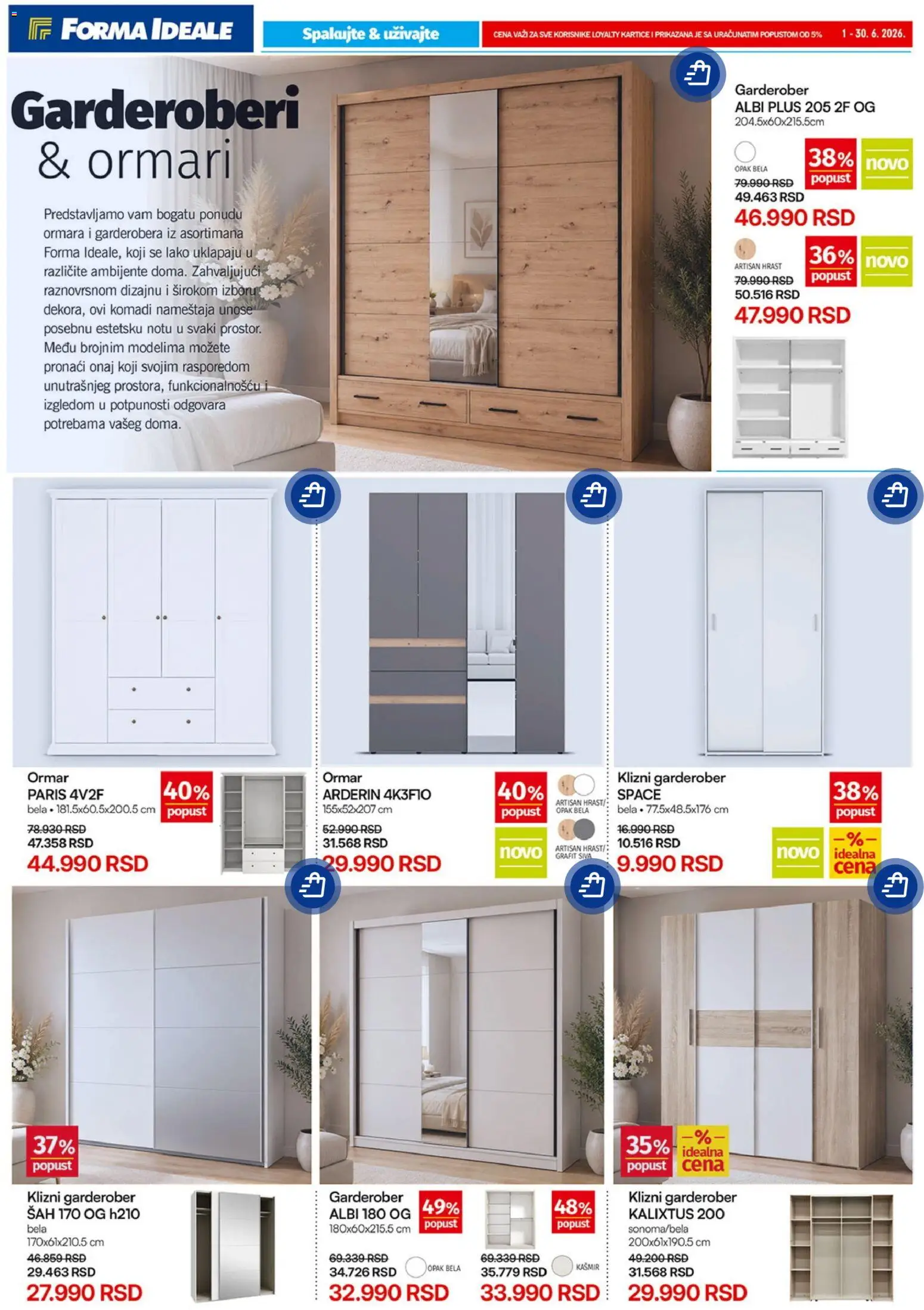Forma Ideale katalog - važi od 01.06.2026 | Strana: 3 | Proizvode: Ormar