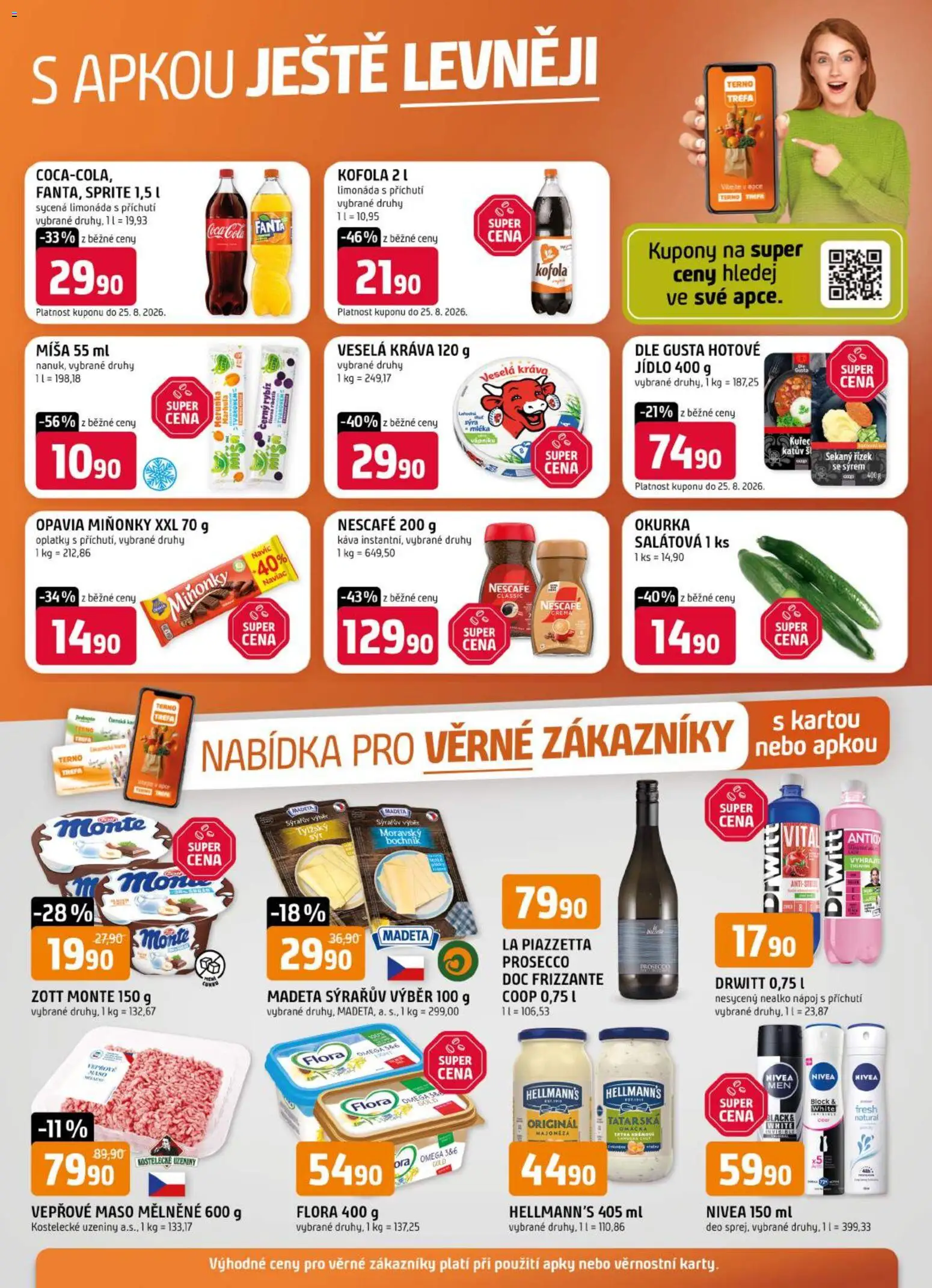 Trefa leták od 12.08.2026 | Strana: 12 | Produkty: Prosecco, Nescafé, Sprite, Flora