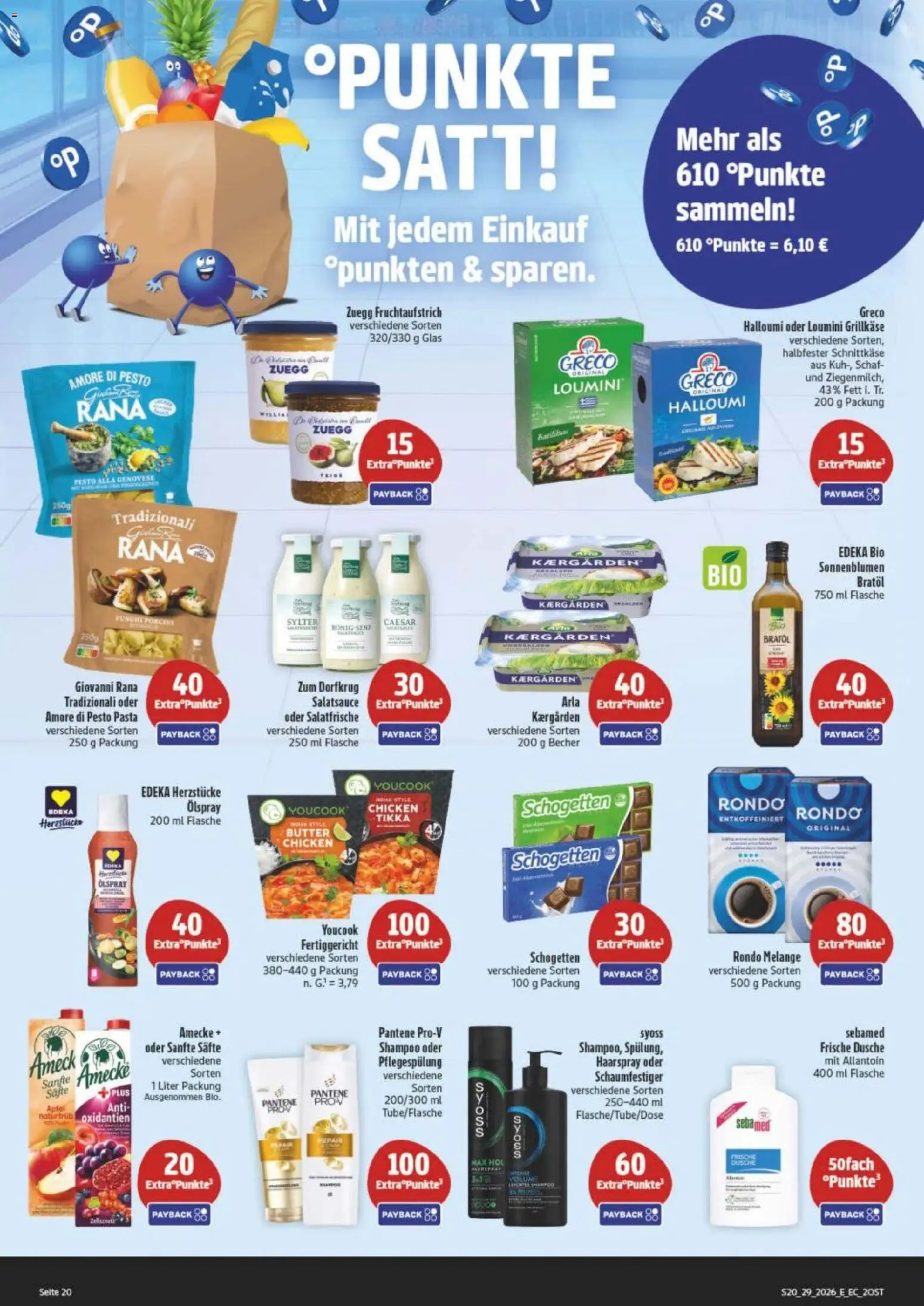 Edeka Prospekt Verrückter Preis – gültig ab 13.07.2026 | Seite: 20 | Produkte: Dusche, Shampoo, Haarspray, Schogetten