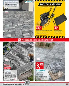 Bauhaus leták platný od 07.04.2026 | Strana: 23 | Produkty: Vibračná doska, Dlažba