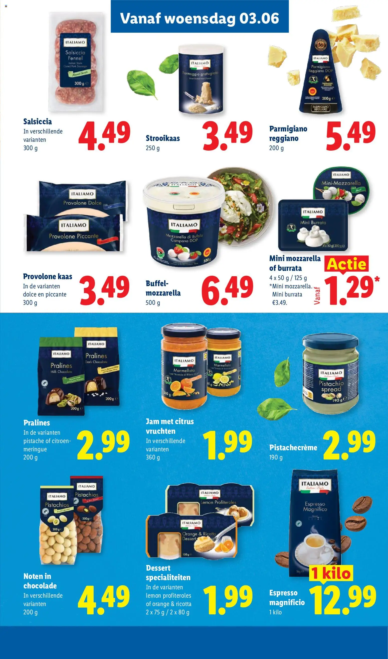 {H1} | Pagina: 29 | Producten: Citroen, Kaas, Mozzarella, Ricotta