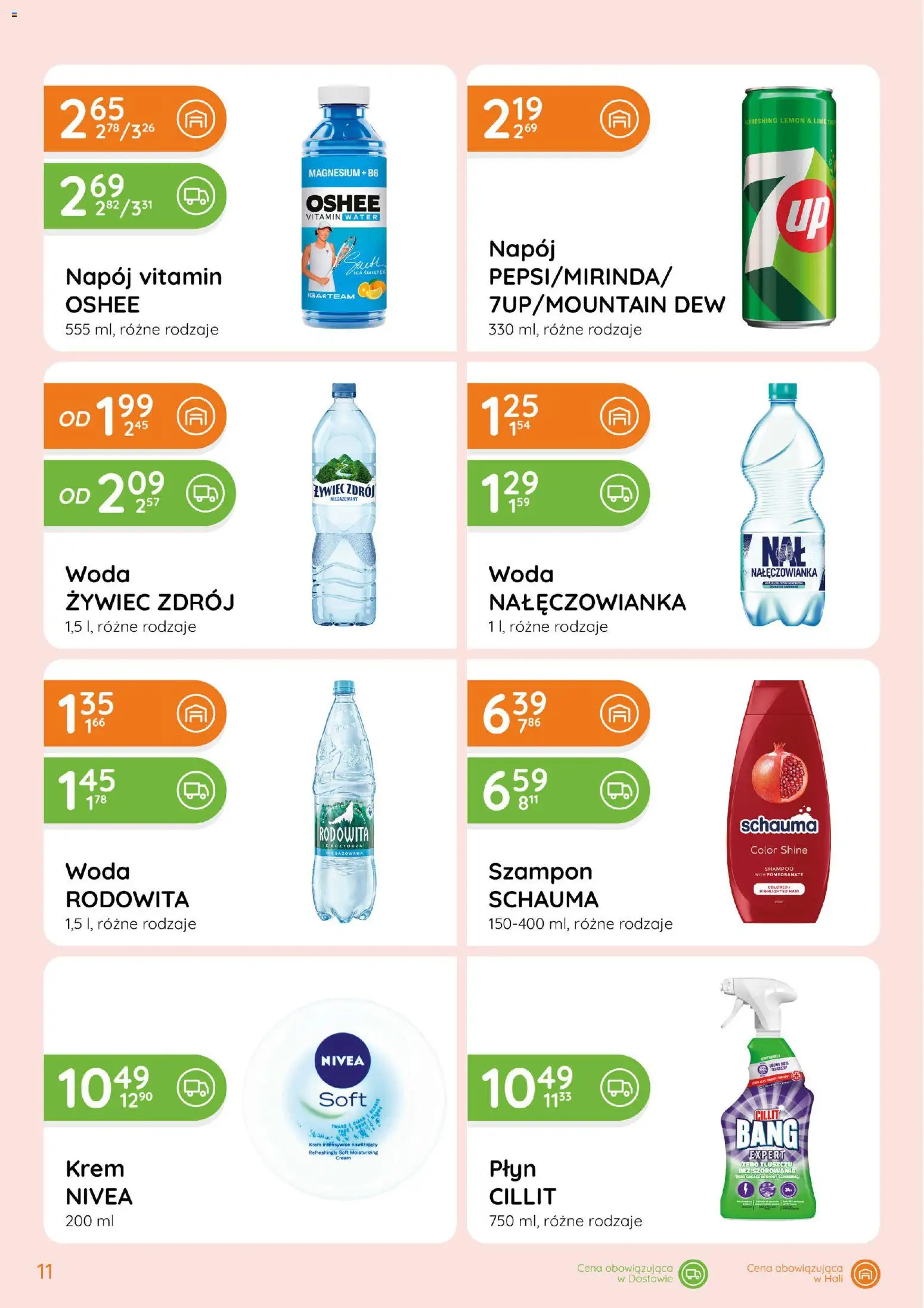 Eurocash gazetka - Ofensywa Spożywcza od 15.10.2026 | Strona: 11 | Produkty: Szampon, Woda Nałęczowianka, Krem, Woda