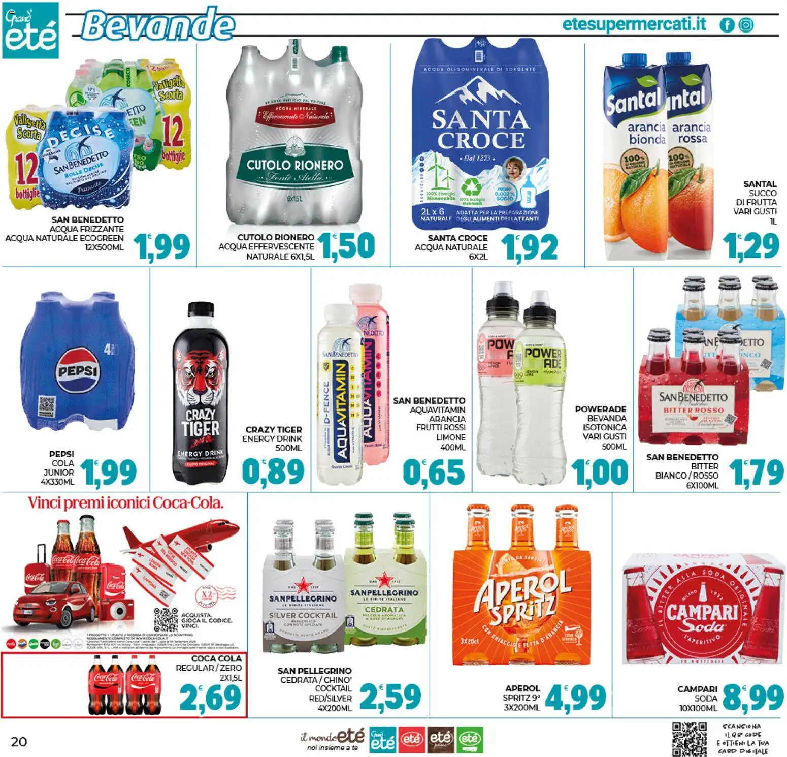 Volantino Eté del 19/08/2026 | Pagina: 20 | Prodotti: Acqua, Frutta, Acqua naturale, Ghiaccio