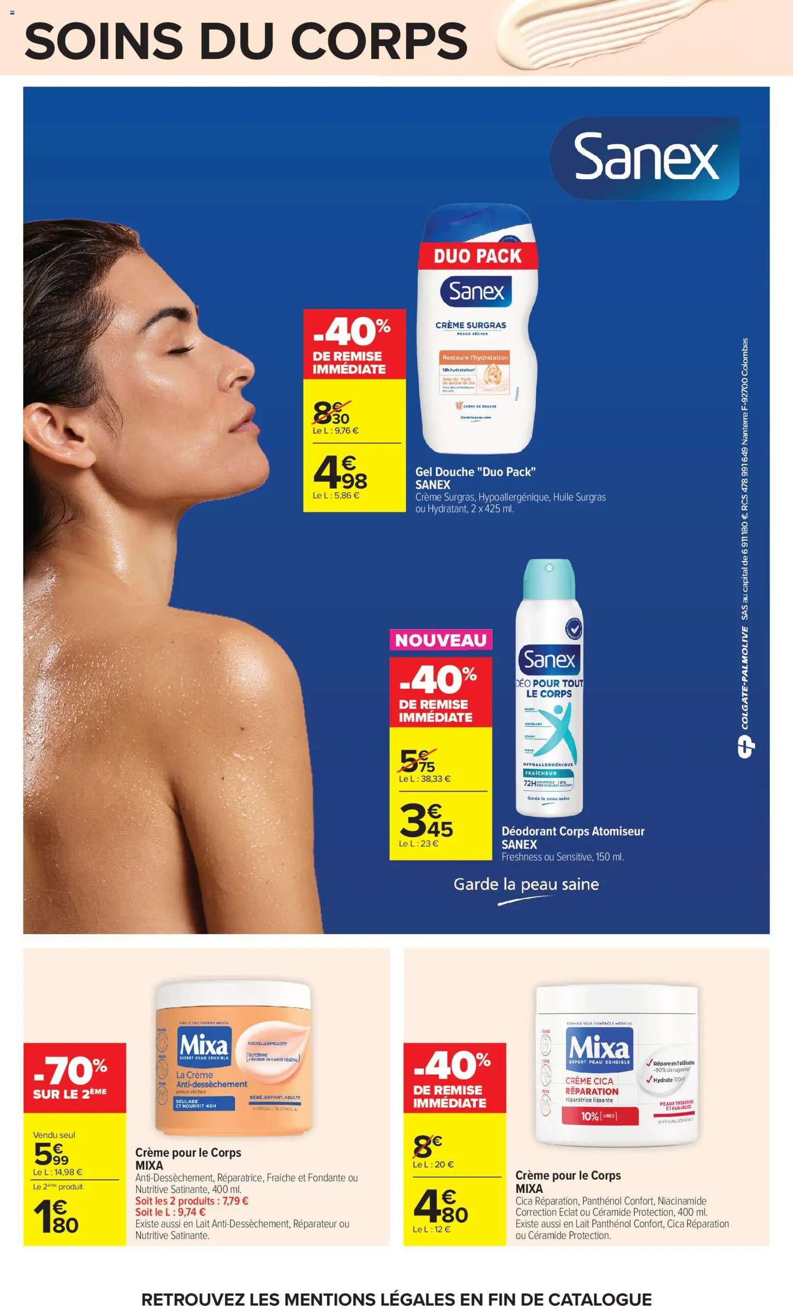 {H1} | Page: 29 | Produits: Body, Crème pour le corps, Déodorant, Lait