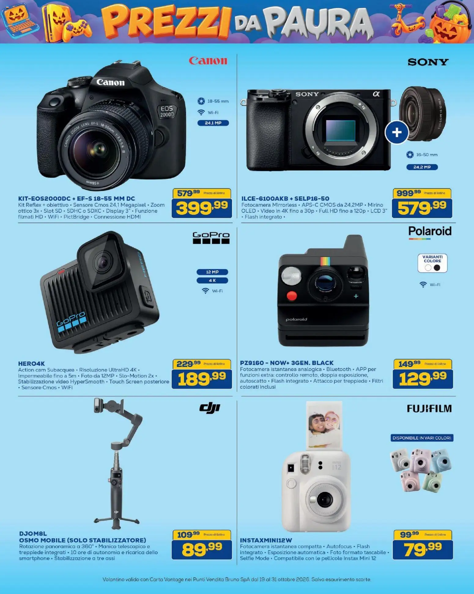 Volantino BRUNO del 19/10/2026 | Pagina: 7 | Prodotti: Mobile, Action cam, Smartphone, Fotocamera