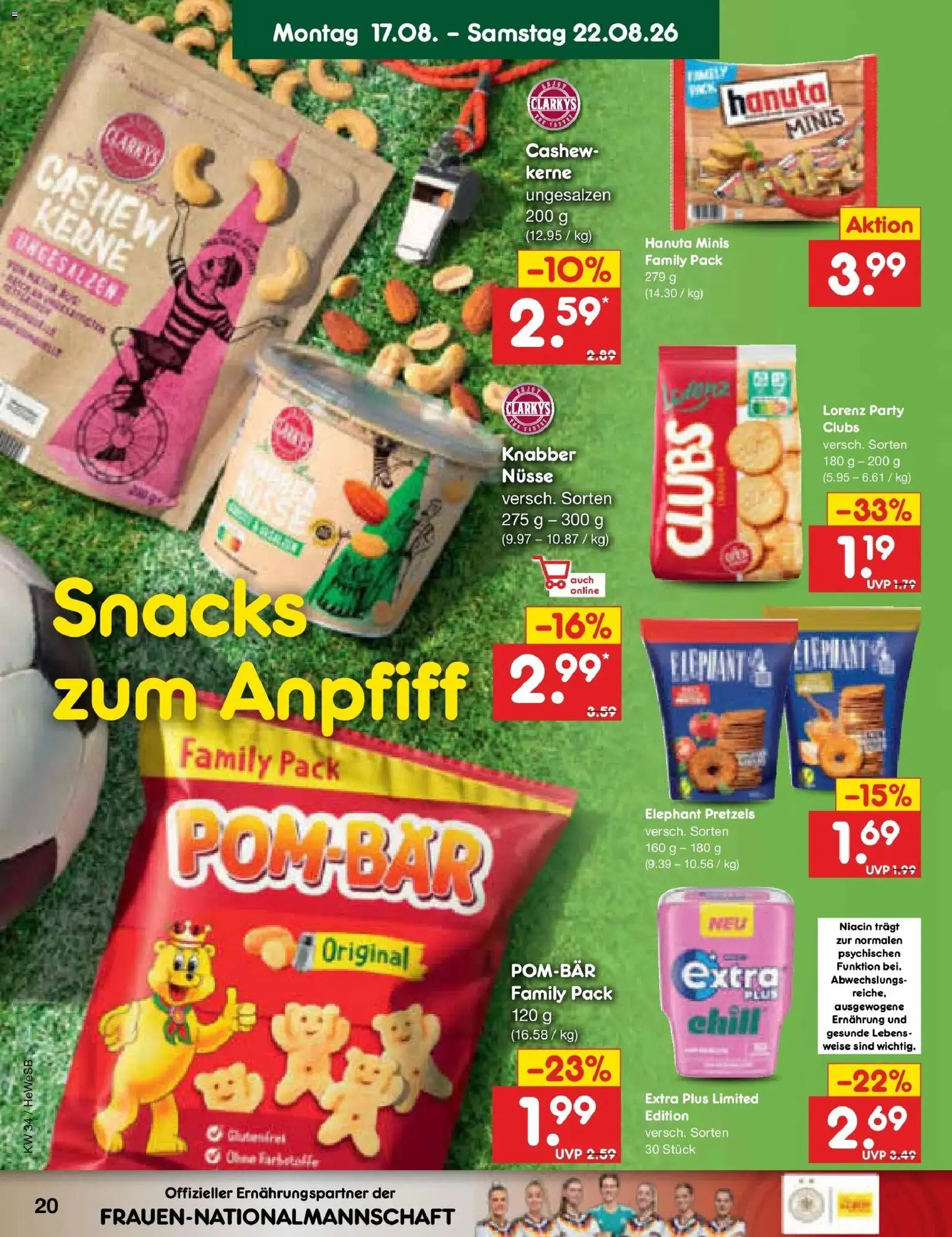 Netto Marken-Discount Prospekt Hamburg – gültig ab 17.08.2026 | Seite: 26 | Produkte: Cashew, Nüsse