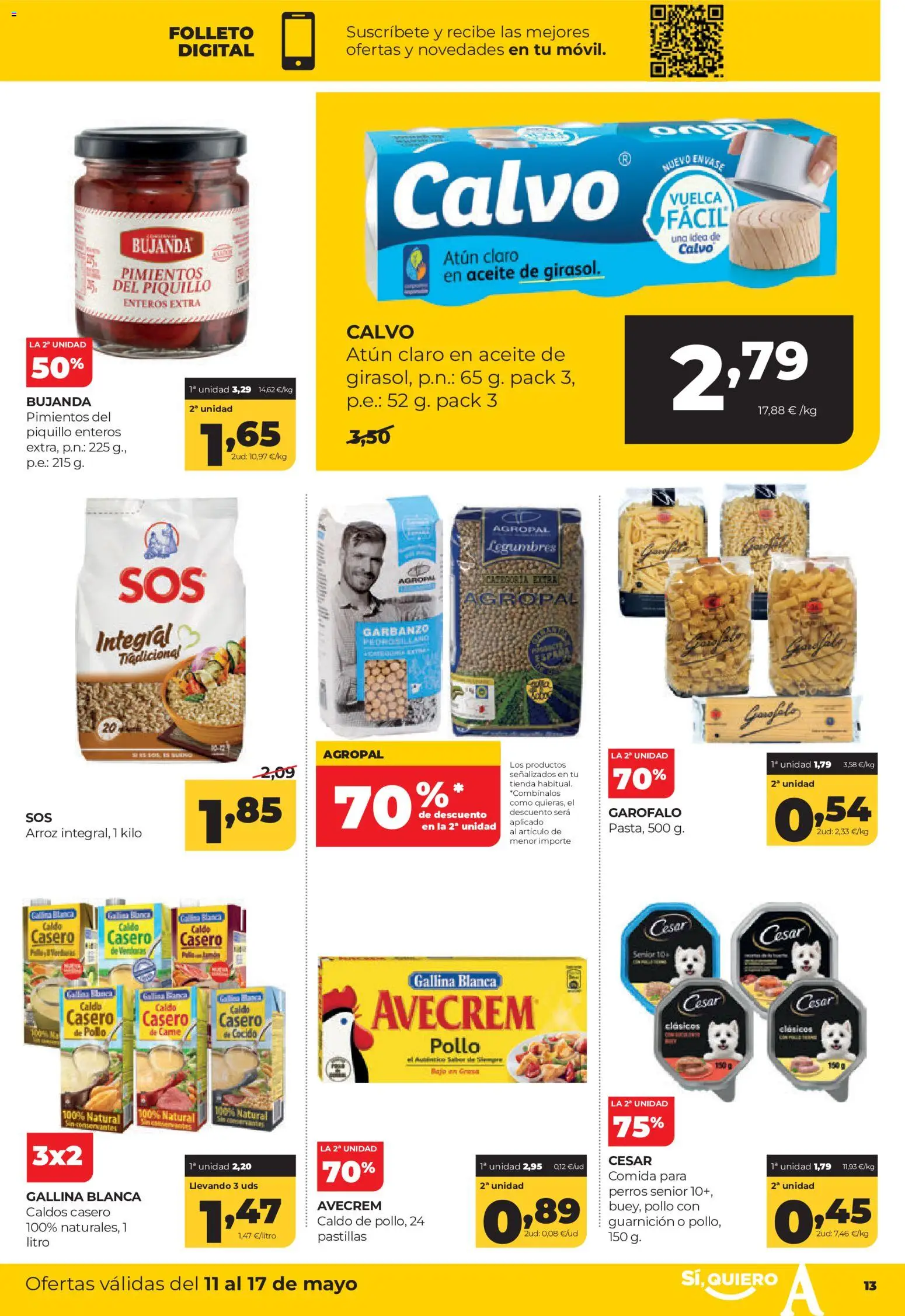 Alimerka folleto Castilla y León │ válido desde el 11.05.2026 | Página: 13 | Productos: Aceite, Arroz, Atún claro