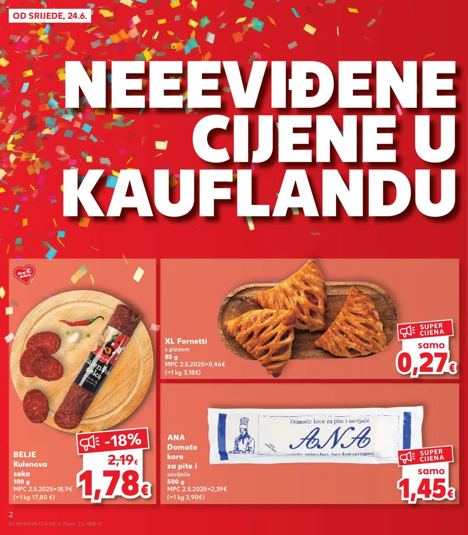 Kaufland HR akciós ujság - amely érvényes a következő dátumtól: 2026.06.24. | Oldal: 2