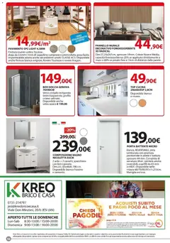 Anteprima del volantino Offerte volantino Kreo valido a partire dal 08/09/2026 | Pagina: 16 | Prodotti: Porta, Stampa, Bagno, Doccia