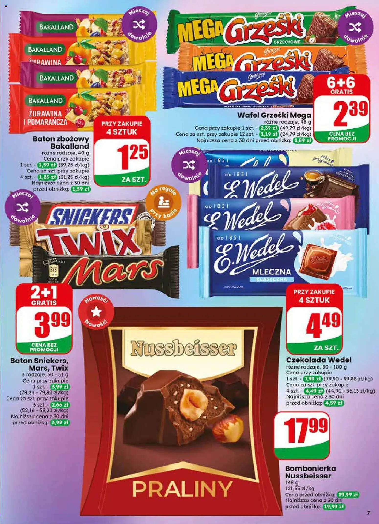 Dino gazetka od 27.05.2026 | Strona: 7 | Produkty: Bombonierka, Żurawina, Baton, Czekolada