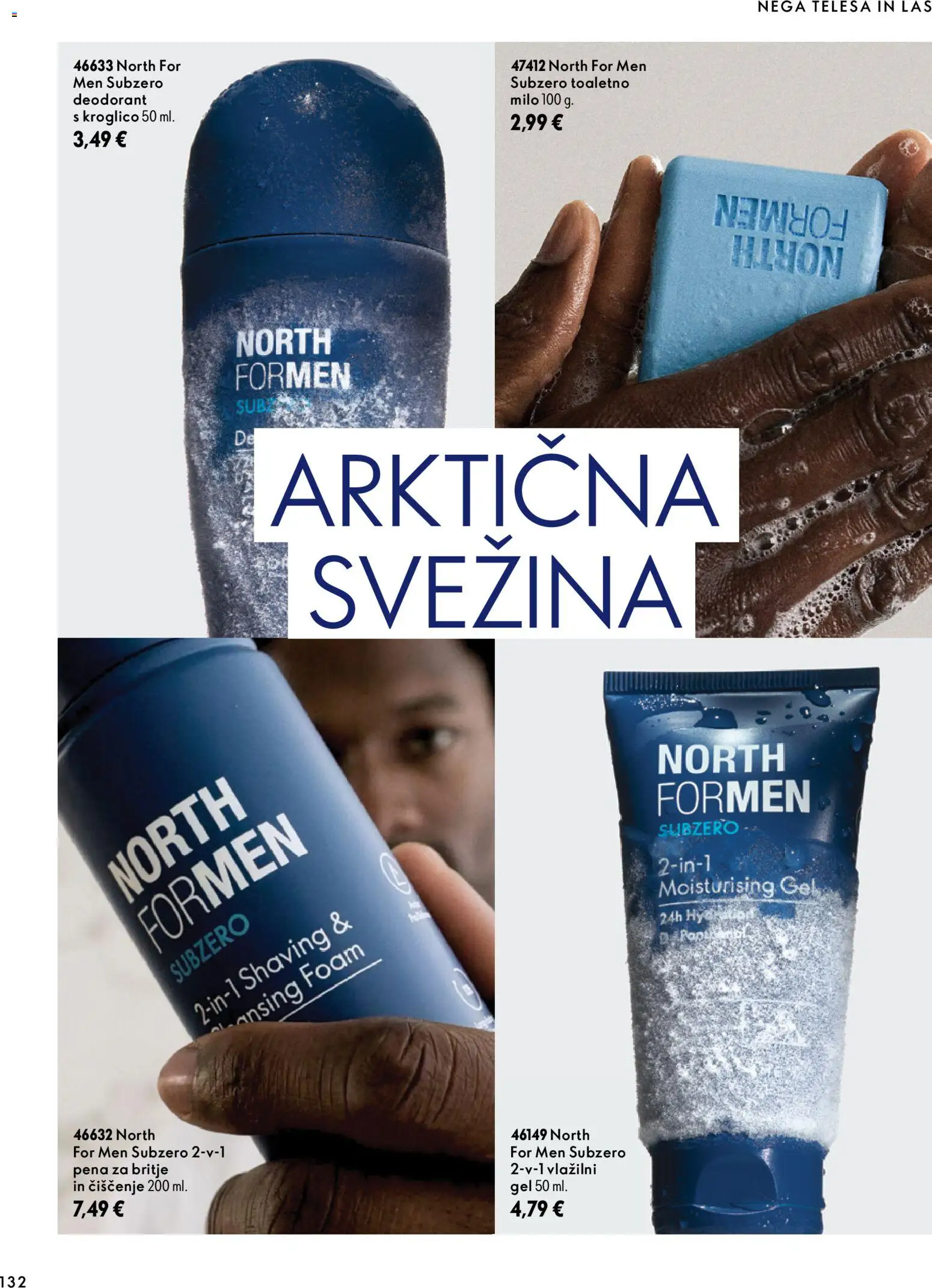 Novi Oriflame katalog ponudbe – veljaven od 07.10.2026 | Stran: 132 | Izdelki: Pena za britje, Milo, Deodorant