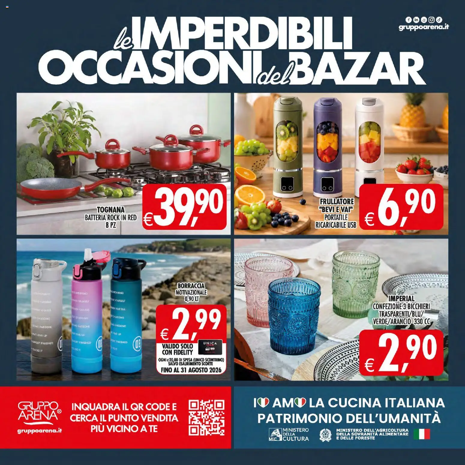 Volantino Decò del 21/07/2026 | Pagina: 30 | Prodotti: Frullatore, Tè, USB, Batteria