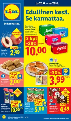 Lidl-mainoslehti voimassa 25.06.2026 alkaen