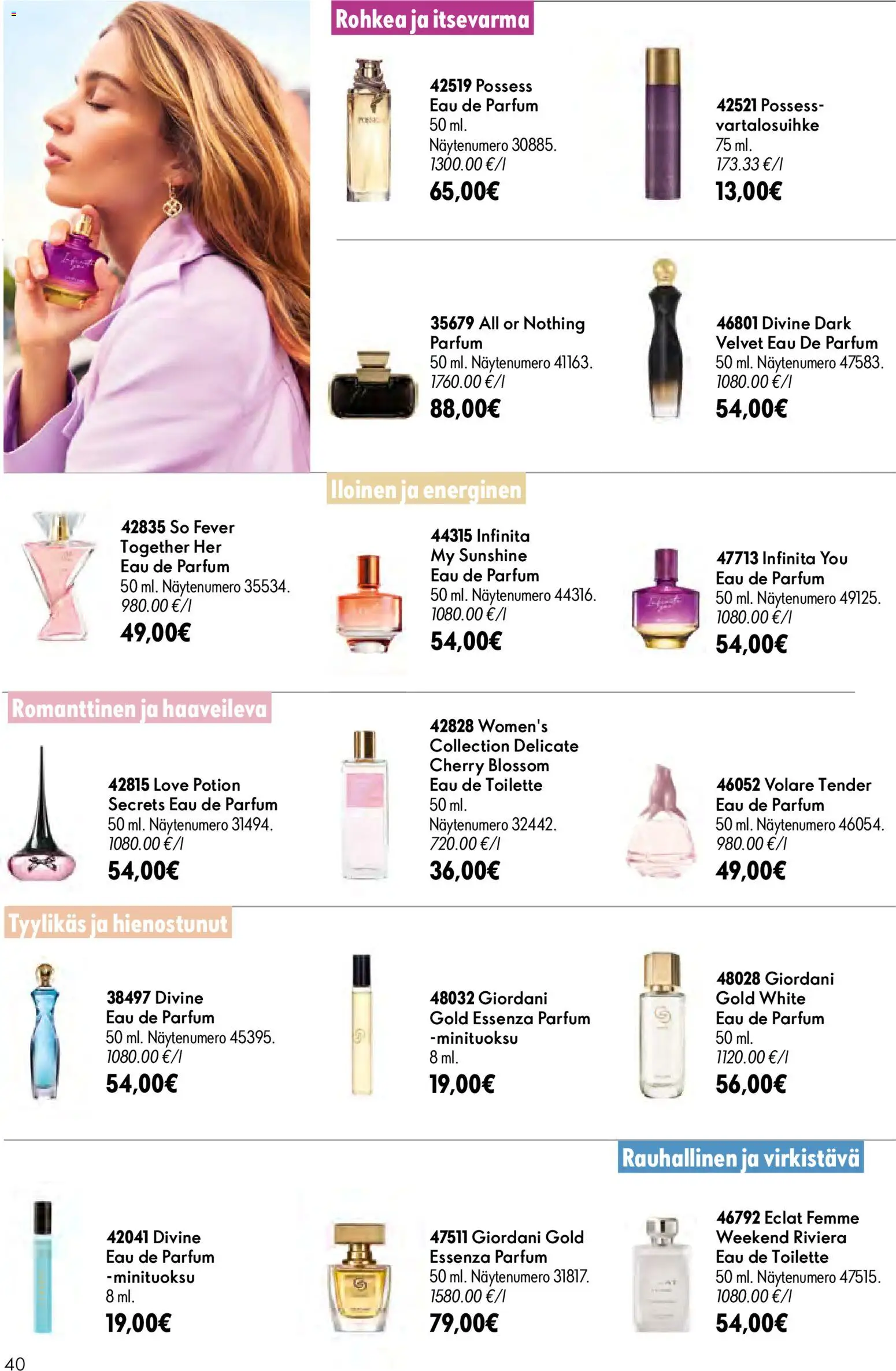Oriflame - Esite 09 – voimassa 24/06/2026 alkaen | Sivu: 40 | Tuotteet: Eau de toilette