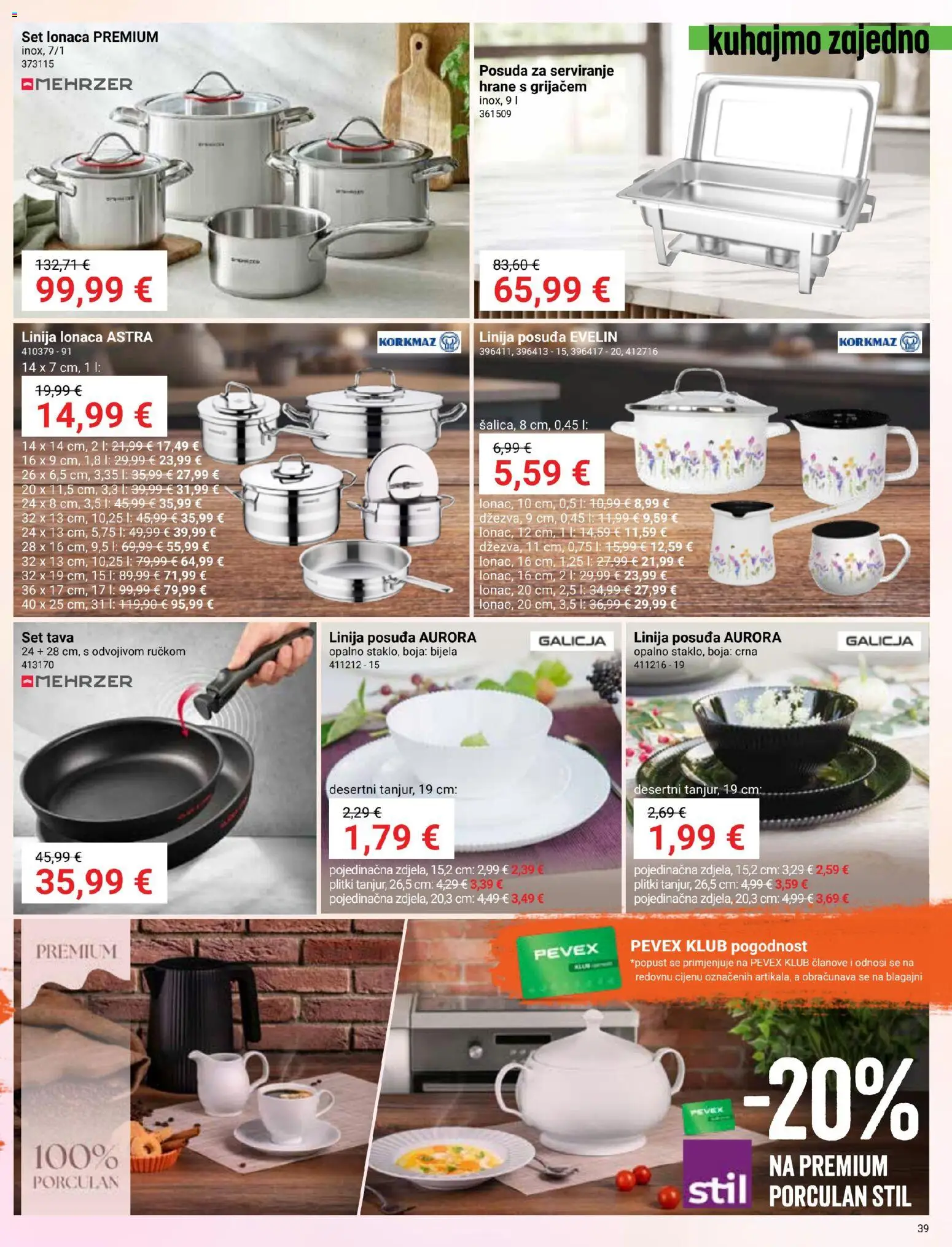 Pevex katalog | vrijedi od 27.08.2026 | Stranica: 39 | Proizvodi: Tava