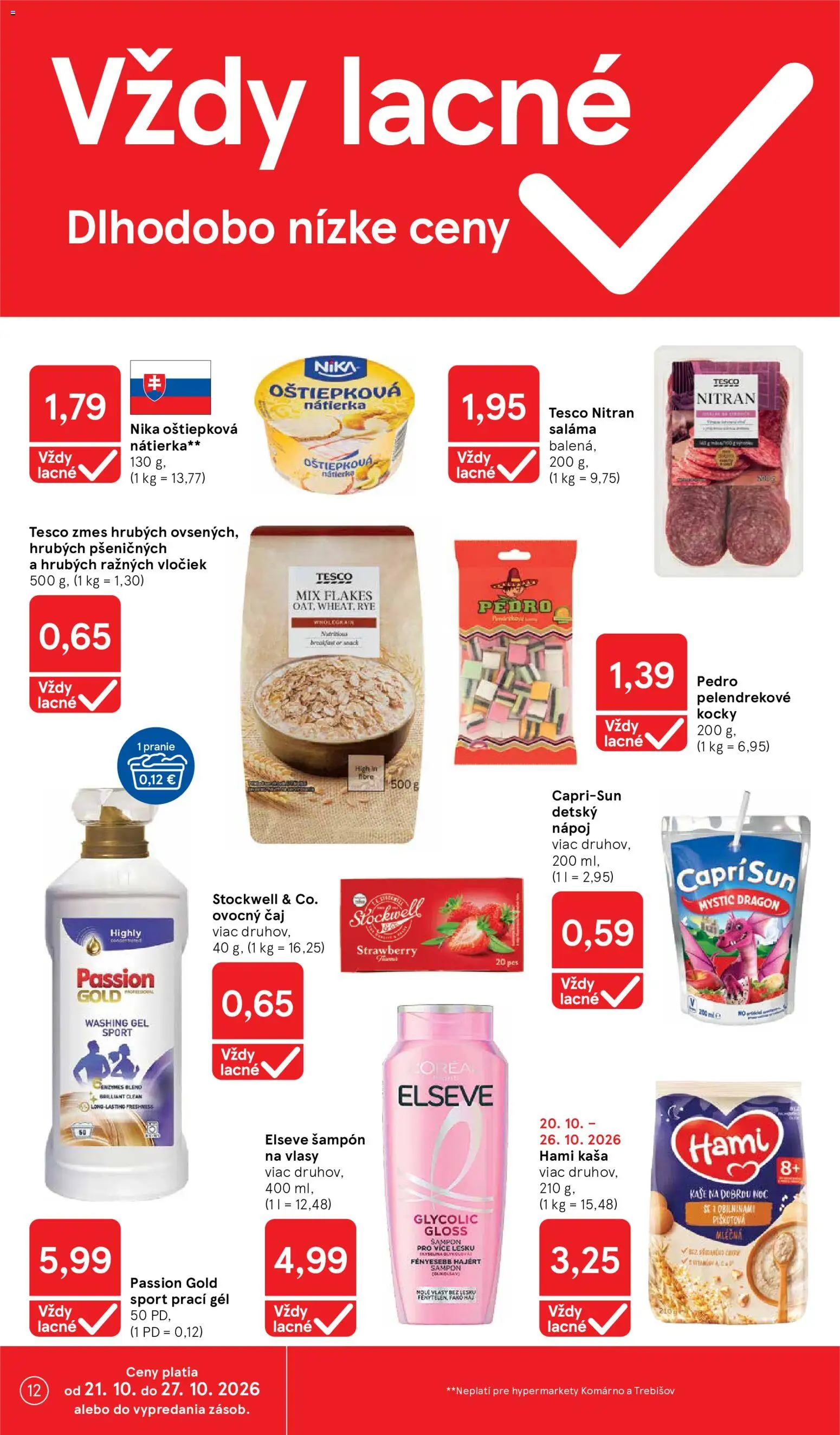 Nové Tesco akcie – leták je platný od 21.10.2026 | Strana: 12