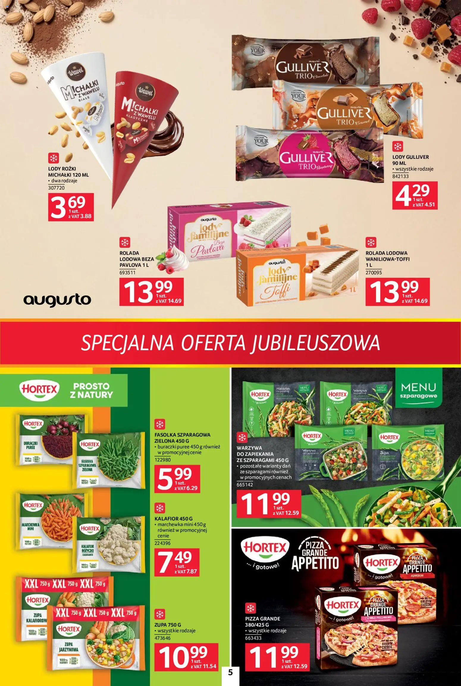Selgros cash&carry gazetka - Specjalna oferta jubileuszowa od 18.06.2026 | Strona: 5 | Produkty: Kalafior, Rolada, Marchewka, Warzywa
