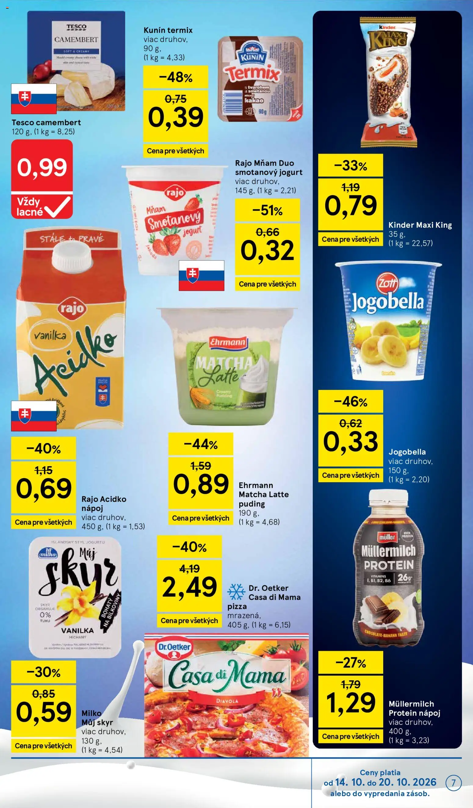Nové Tesco akcie – leták je platný od 14.10.2026 | Strana: 7