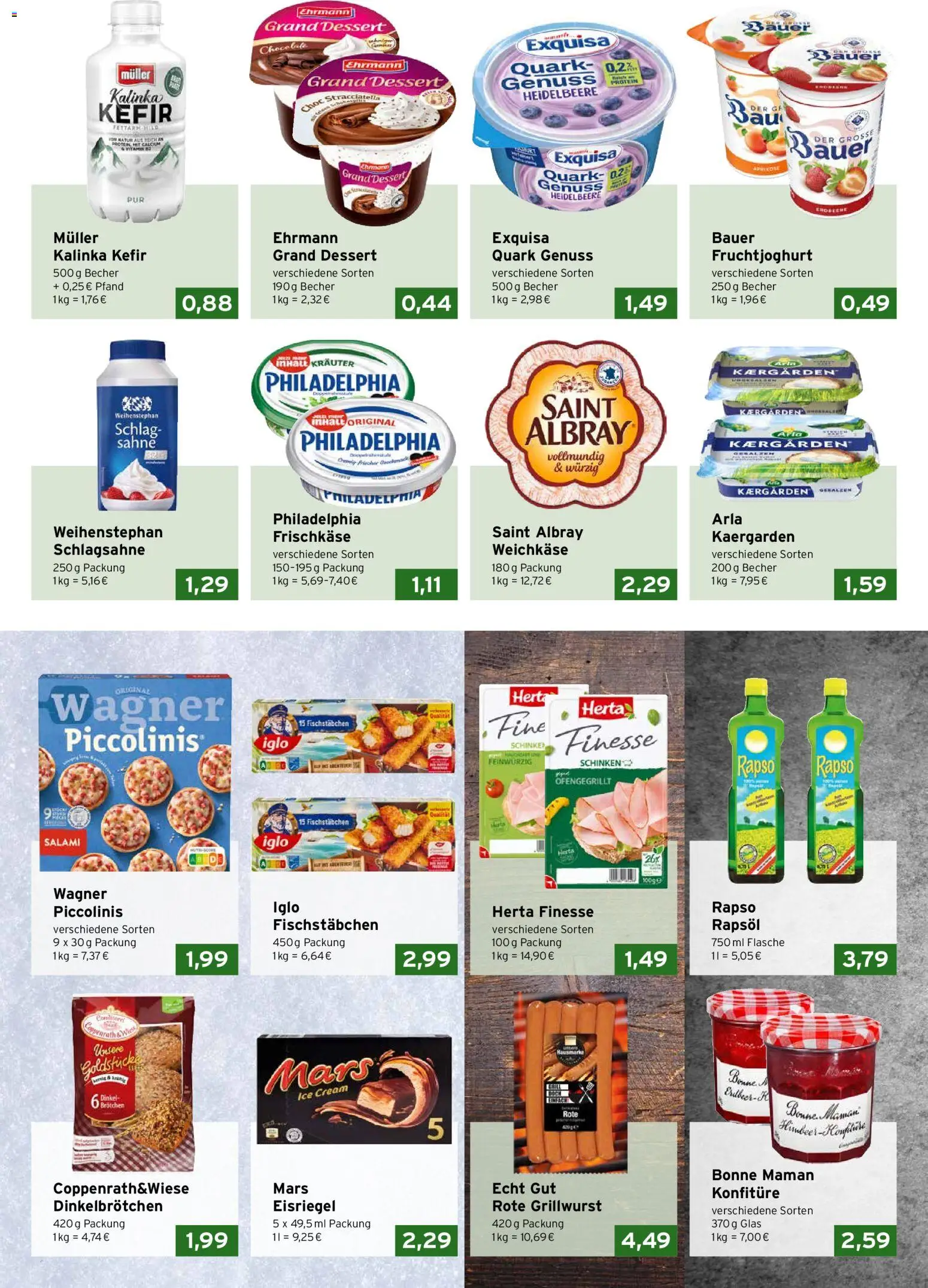 CAP Markt Prospekt – gültig ab 10.08.2026 | Seite: 2 | Produkte: Philadelphia, Mars, Bonne maman, Frischkase
