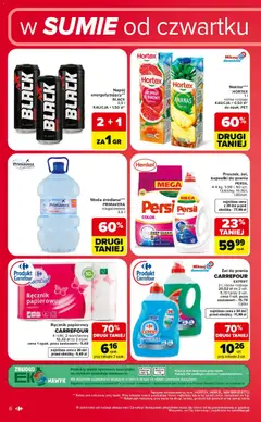 Pogląd oferty "Carrefour gazetka - Weekend okazji" - ważna od 30.07.2026 | Strona: 6 | Produkty: Woda źródlana, Kapsułki do prania, Ananas, Ręcznik papierowy