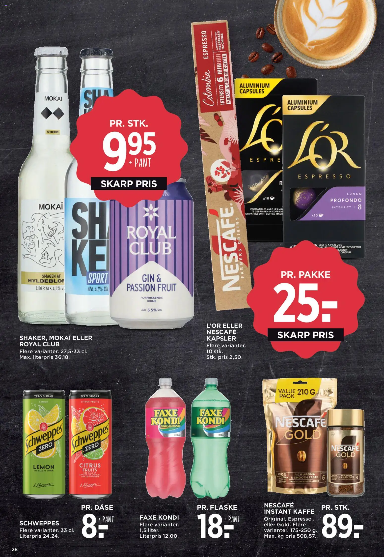 Meny tilbudsavis – gyldig fra 29.05.2026 | Side: 41 | Produkter: Kaffe, Te, Cider, Faxe Kondi