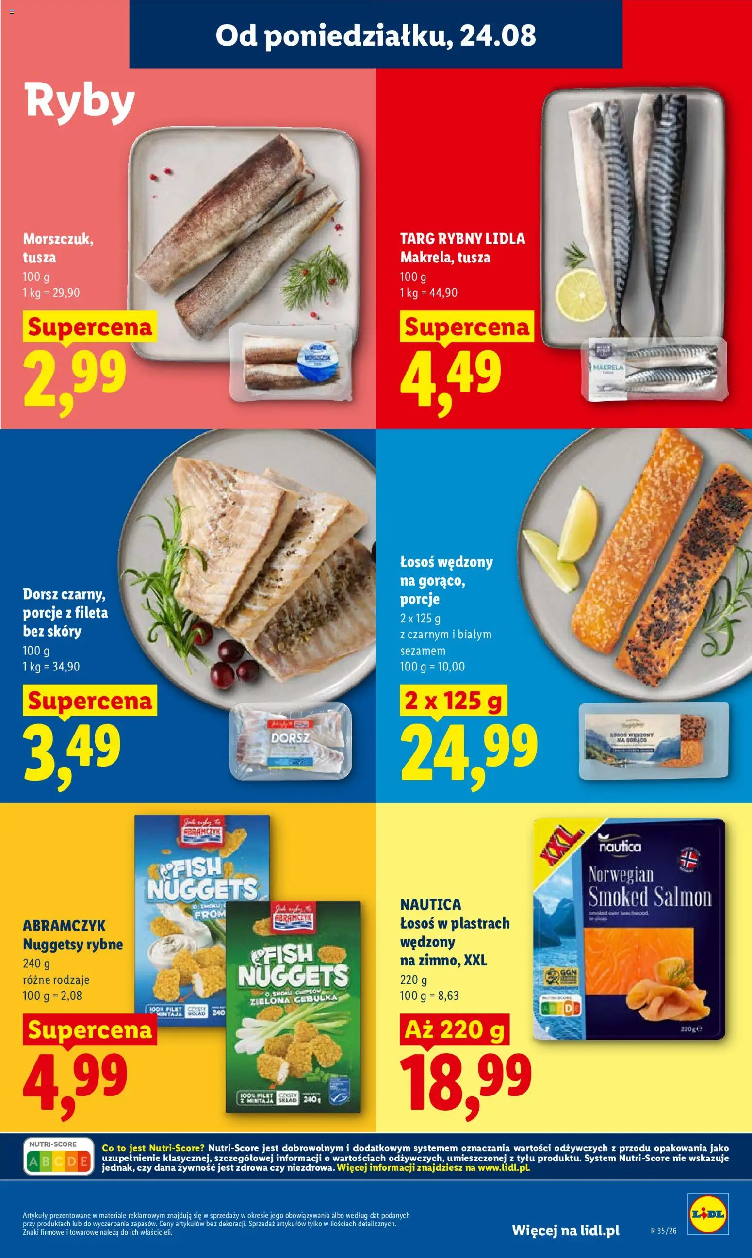 Lidl Polsko leták od 24.08.2026 | Strana: 53 | Produkty: Ryby, Losos, Makrela