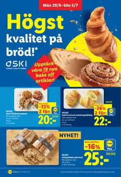 DELUXE Surdegsbröd/rustikt bröd, Alltid nygräddat i butik - Förhandsvisning av reklamblad från butik Lidl aktuell från 29/06/2026 | Sida: 4 | Produkter: Bröd