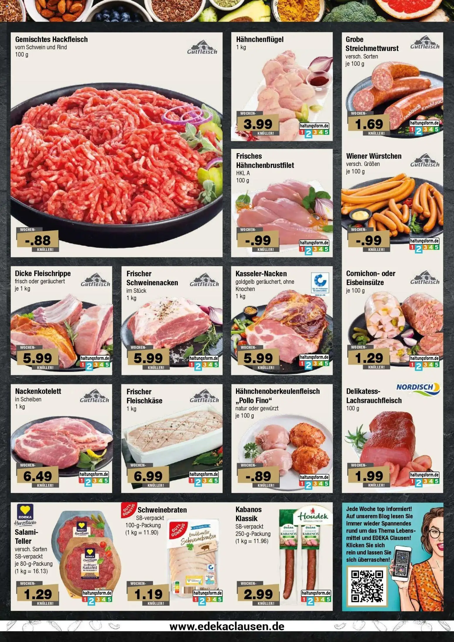 Edeka Prospekt Hamburg (ab 14.09.2026) » Angebote Online | Seite: 3 | Produkte: Top, Schweinenacken, Salami, Hackfleisch