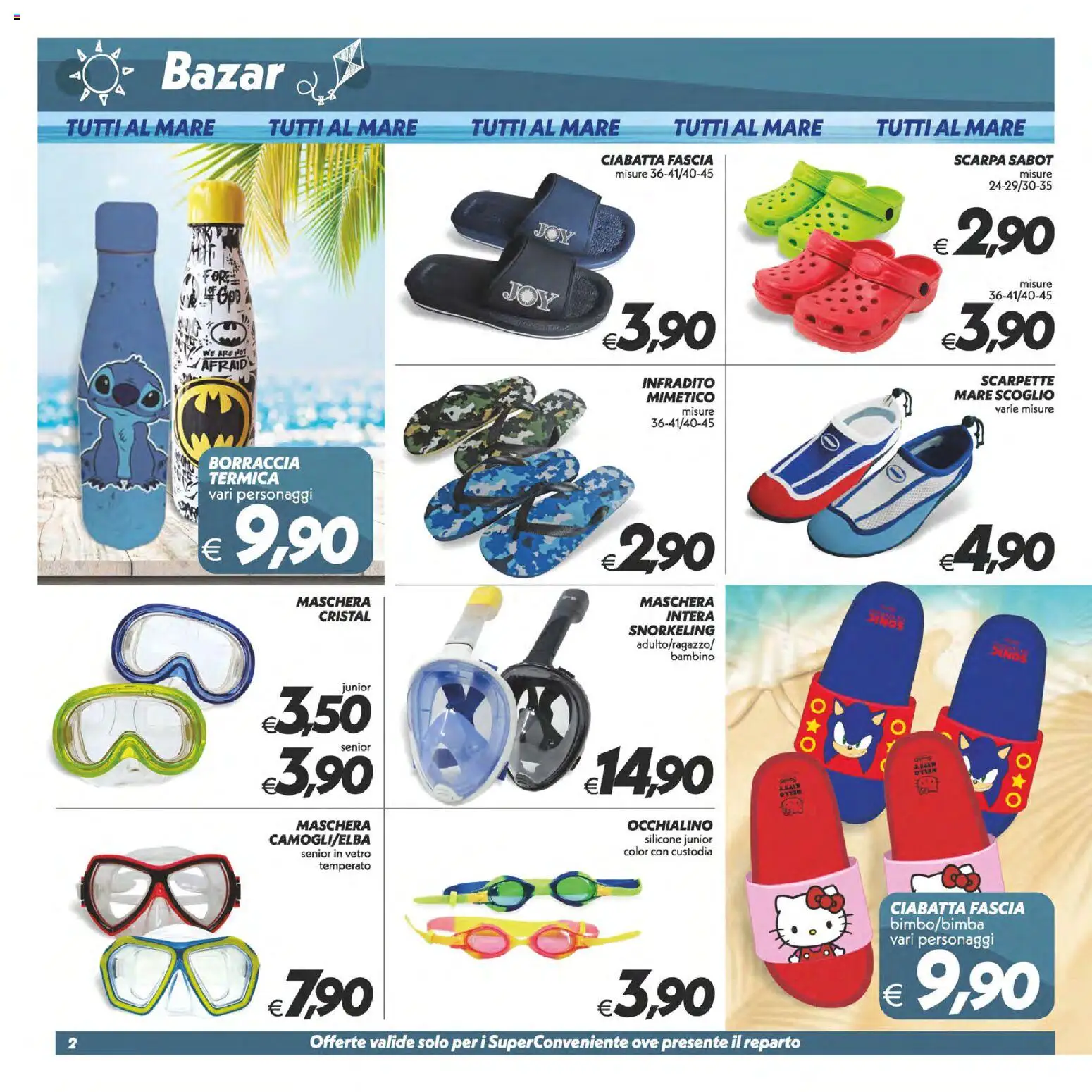 Volantino SuperConveniente del 23/07/2026 | Pagina: 27 | Prodotti: Maschera, Sabot, Silicone, Borraccia